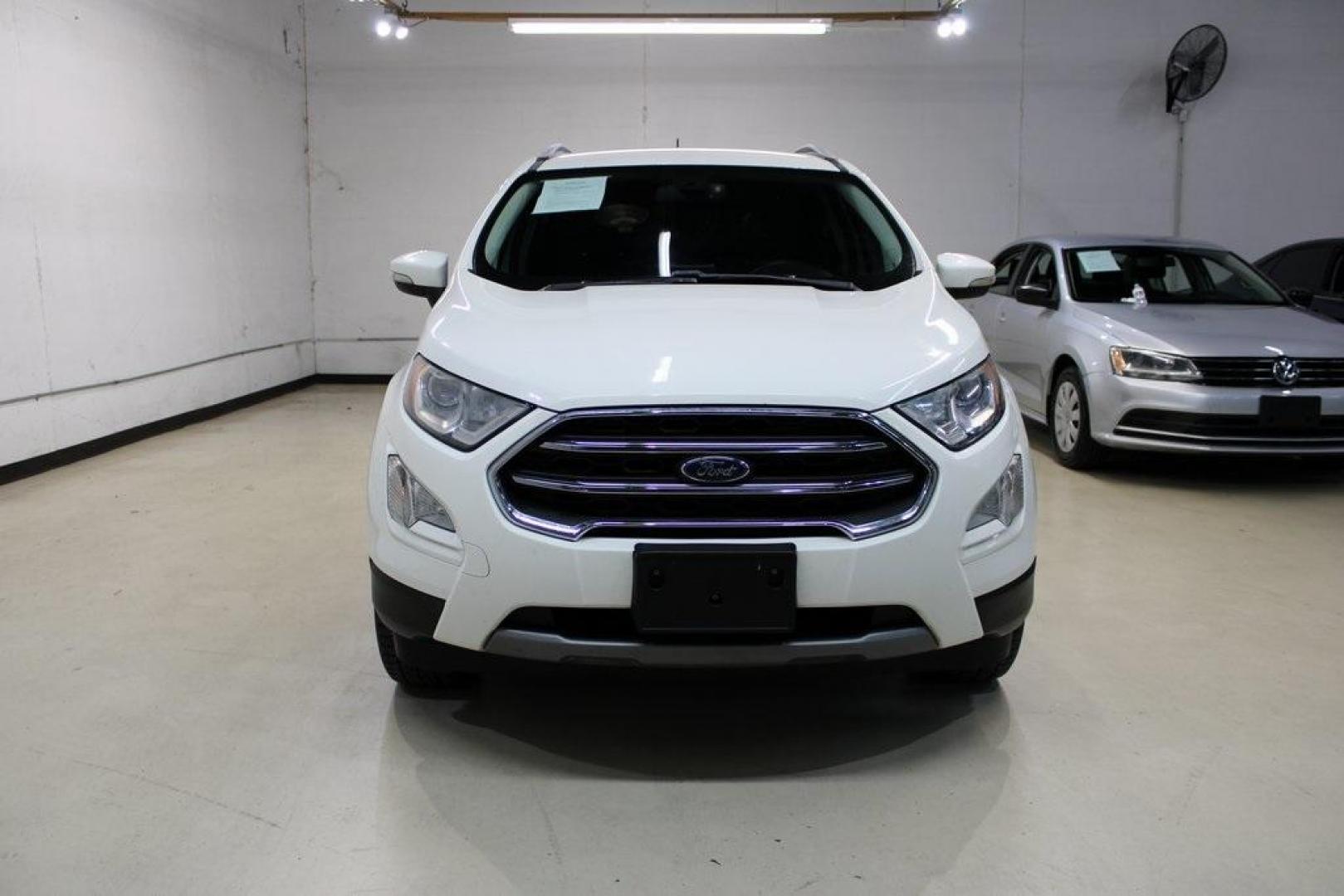 2020 Diamond White /Black Ford EcoSport Titanium (MAJ6S3KL0LC) with an 2.0L I4 Ti-VCT GDI engine, Automatic transmission, located at 15300 Midway Rd., Addison, TX, 75001, (972) 702-0011, 32.958321, -96.838074 - 2020 Ford EcoSport Titanium AWD<br>Now Available at Midway Auto Group Addison, Texas<br><br>Stylish, compact, and loaded with features, the 2020 Ford EcoSport Titanium AWD is the perfect SUV for drivers who want versatility, premium comfort, and all-weather capability. With its intelligent all-whee - Photo#5