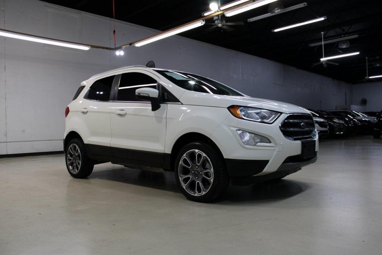 2020 Diamond White /Black Ford EcoSport Titanium (MAJ6S3KL0LC) with an 2.0L I4 Ti-VCT GDI engine, Automatic transmission, located at 15300 Midway Rd., Addison, TX, 75001, (972) 702-0011, 32.958321, -96.838074 - 2020 Ford EcoSport Titanium AWD<br>Now Available at Midway Auto Group Addison, Texas<br><br>Stylish, compact, and loaded with features, the 2020 Ford EcoSport Titanium AWD is the perfect SUV for drivers who want versatility, premium comfort, and all-weather capability. With its intelligent all-whee - Photo#6