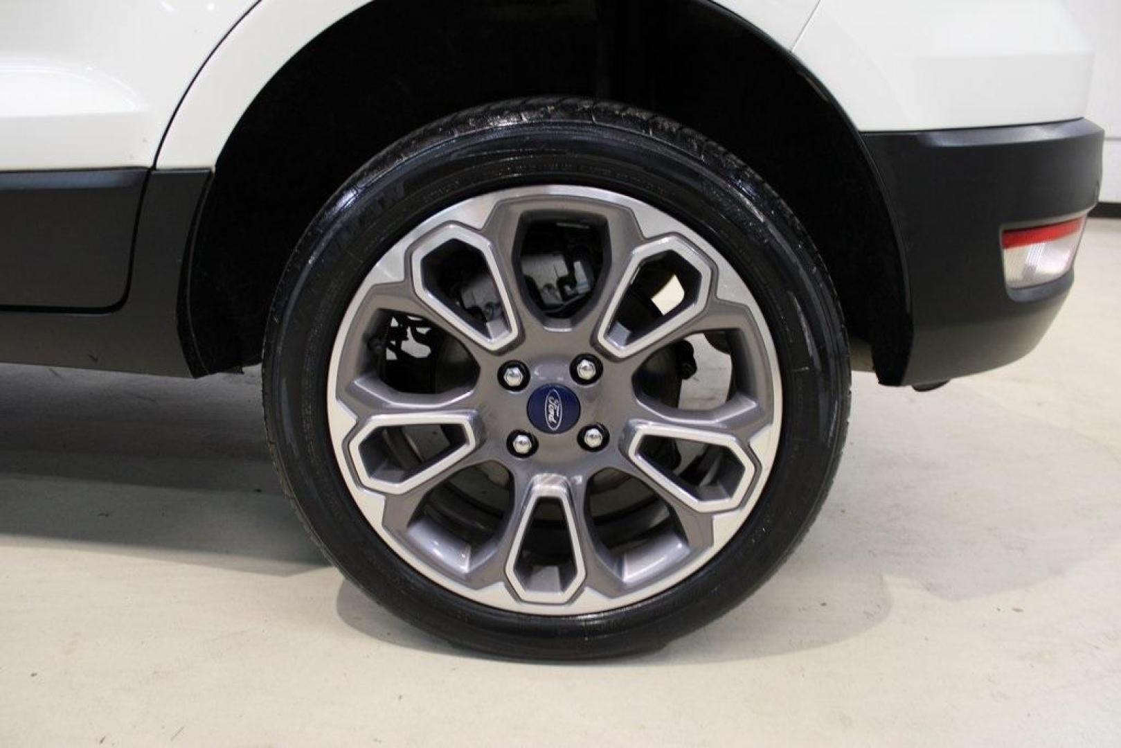 2020 Diamond White /Black Ford EcoSport Titanium (MAJ6S3KL0LC) with an 2.0L I4 Ti-VCT GDI engine, Automatic transmission, located at 15300 Midway Rd., Addison, TX, 75001, (972) 702-0011, 32.958321, -96.838074 - 2020 Ford EcoSport Titanium AWD<br>Now Available at Midway Auto Group Addison, Texas<br><br>Stylish, compact, and loaded with features, the 2020 Ford EcoSport Titanium AWD is the perfect SUV for drivers who want versatility, premium comfort, and all-weather capability. With its intelligent all-whee - Photo#10