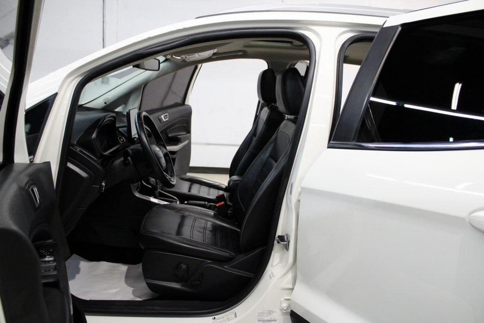 2020 Diamond White /Black Ford EcoSport Titanium (MAJ6S3KL0LC) with an 2.0L I4 Ti-VCT GDI engine, Automatic transmission, located at 15300 Midway Rd., Addison, TX, 75001, (972) 702-0011, 32.958321, -96.838074 - 2020 Ford EcoSport Titanium AWD<br>Now Available at Midway Auto Group Addison, Texas<br><br>Stylish, compact, and loaded with features, the 2020 Ford EcoSport Titanium AWD is the perfect SUV for drivers who want versatility, premium comfort, and all-weather capability. With its intelligent all-whee - Photo#14