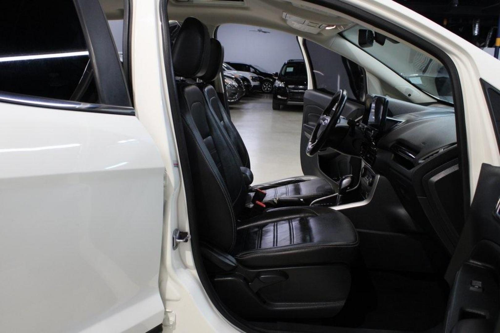 2020 Diamond White /Black Ford EcoSport Titanium (MAJ6S3KL0LC) with an 2.0L I4 Ti-VCT GDI engine, Automatic transmission, located at 15300 Midway Rd., Addison, TX, 75001, (972) 702-0011, 32.958321, -96.838074 - 2020 Ford EcoSport Titanium AWD<br>Now Available at Midway Auto Group Addison, Texas<br><br>Stylish, compact, and loaded with features, the 2020 Ford EcoSport Titanium AWD is the perfect SUV for drivers who want versatility, premium comfort, and all-weather capability. With its intelligent all-whee - Photo#15