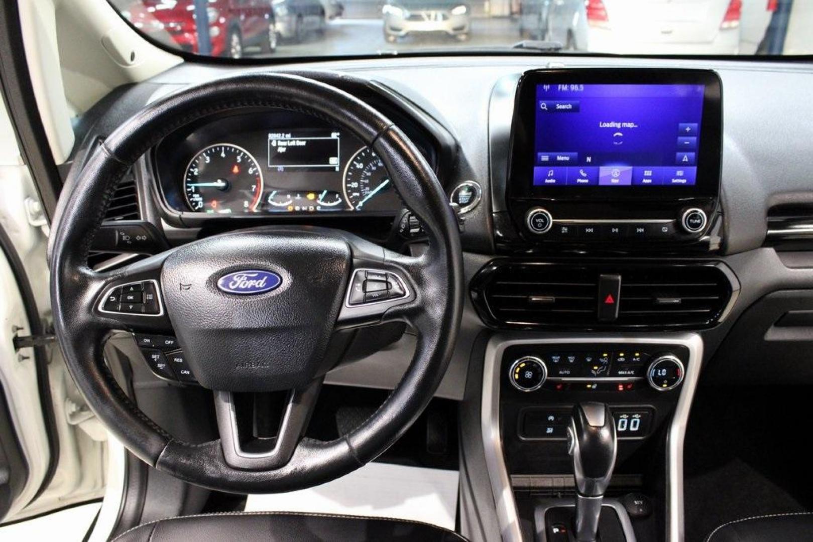 2020 Diamond White /Black Ford EcoSport Titanium (MAJ6S3KL0LC) with an 2.0L I4 Ti-VCT GDI engine, Automatic transmission, located at 15300 Midway Rd., Addison, TX, 75001, (972) 702-0011, 32.958321, -96.838074 - 2020 Ford EcoSport Titanium AWD<br>Now Available at Midway Auto Group Addison, Texas<br><br>Stylish, compact, and loaded with features, the 2020 Ford EcoSport Titanium AWD is the perfect SUV for drivers who want versatility, premium comfort, and all-weather capability. With its intelligent all-whee - Photo#18