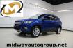 2018 Lightning Blue /Charcoal Black Ford Escape SE (1FMCU9GD6JU) with an EcoBoost 2.0L I4 GTDi DOHC Turbocharged VCT engine, Automatic transmission, located at 15300 Midway Rd., Addison, TX, 75001, (972) 702-0011, 32.958321, -96.838074 - 2018 Ford Escape SE<br>Now Available at Midway Auto Group Addison, Texas<br><br>Stylish, versatile, and packed with features, the 2018 Ford Escape SE offers a confident driving experience thats perfect for both urban commutes and weekend getaways. With its turbocharged performance, smart technology - Photo#0