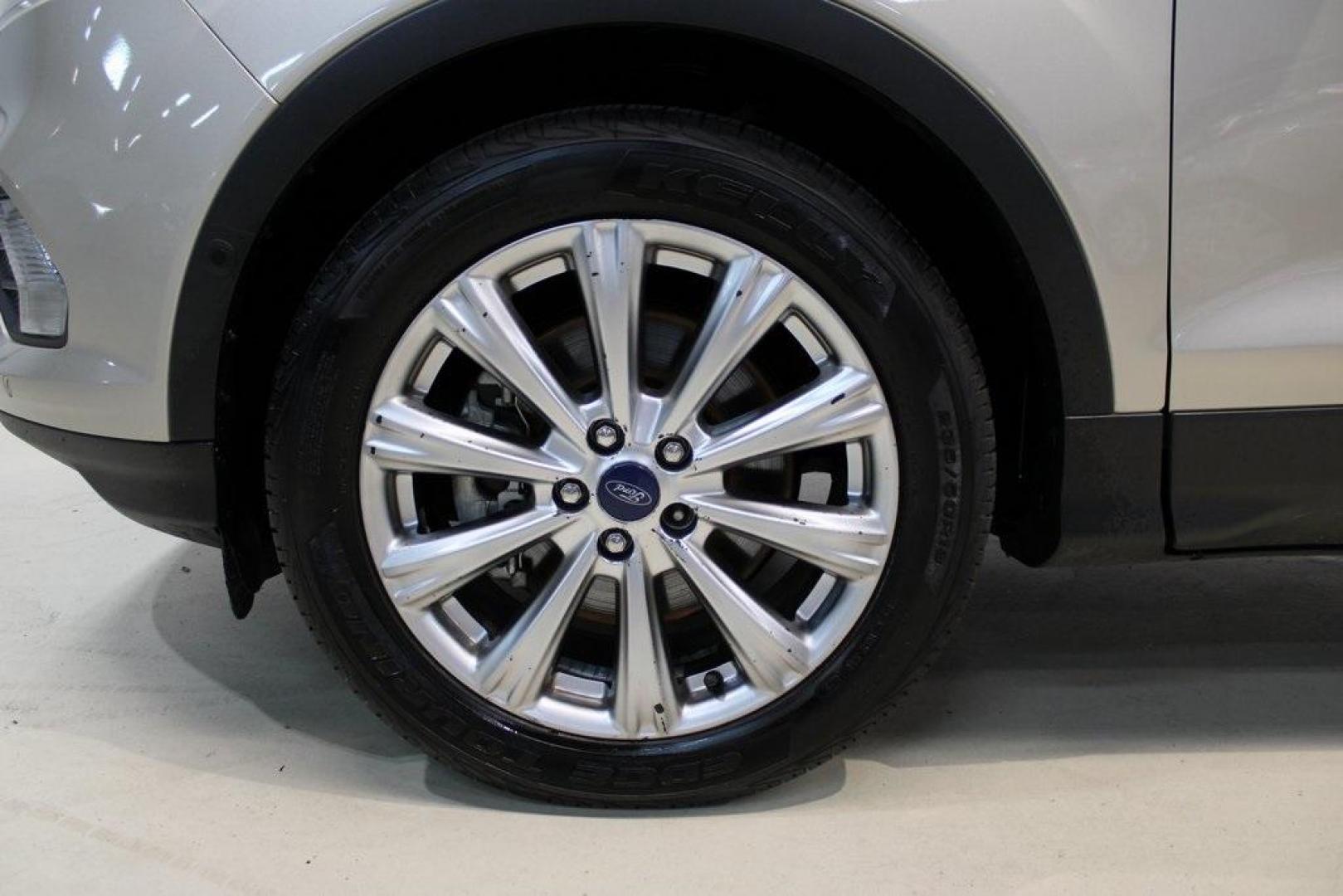 2018 White Gold /Medium Light Stone Ford Escape Titanium (1FMCU0J90JU) with an EcoBoost 2.0L I4 GTDi DOHC Turbocharged VCT engine, Automatic transmission, located at 15300 Midway Rd., Addison, TX, 75001, (972) 702-0011, 32.958321, -96.838074 - Photo#8