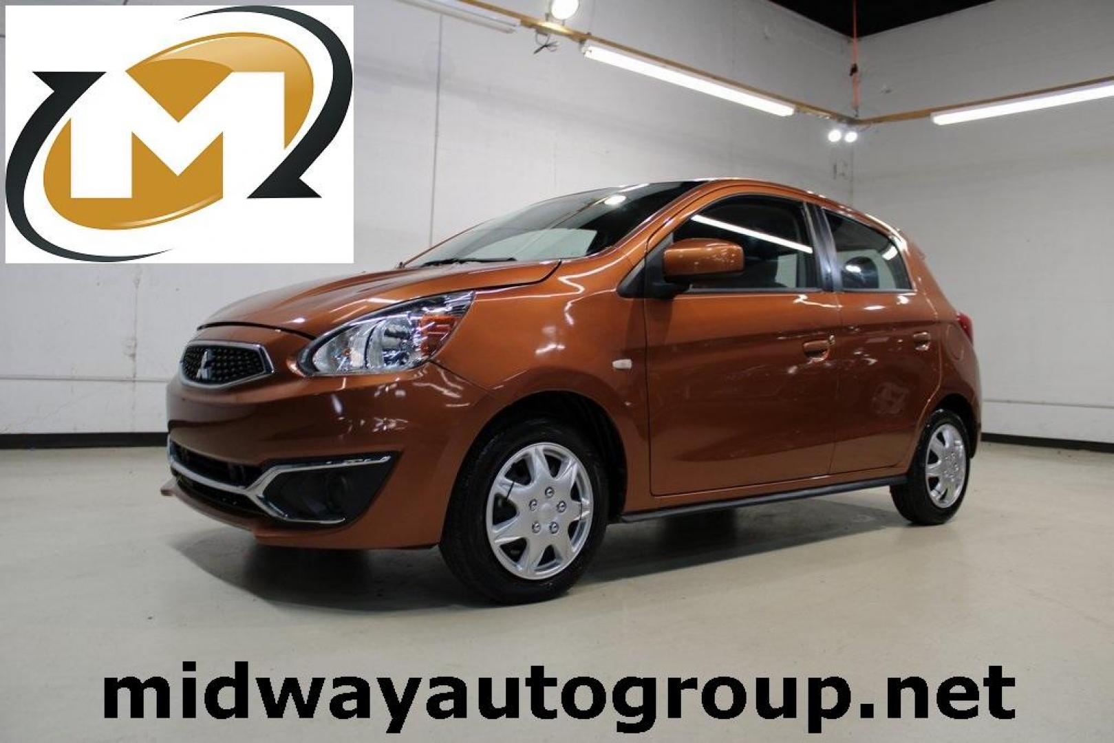 2020 Sunrise Orange Metallic /Black Mitsubishi Mirage ES (ML32A3HJ4LH) with an 1.2L 3-Cylinder DOHC MIVEC engine, CVT transmission, located at 15300 Midway Rd., Addison, TX, 75001, (972) 702-0011, 32.958321, -96.838074 - 2020 Mitsubishi Mirage ES<br>Now Available at Midway Auto Group Addison, Texas<br><br>Efficient, easy to maneuver, and surprisingly roomy, the 2020 Mitsubishi Mirage ES is a practical subcompact hatchback perfect for urban driving or budget-conscious commuters. With its impressive fuel economy and - Photo#0