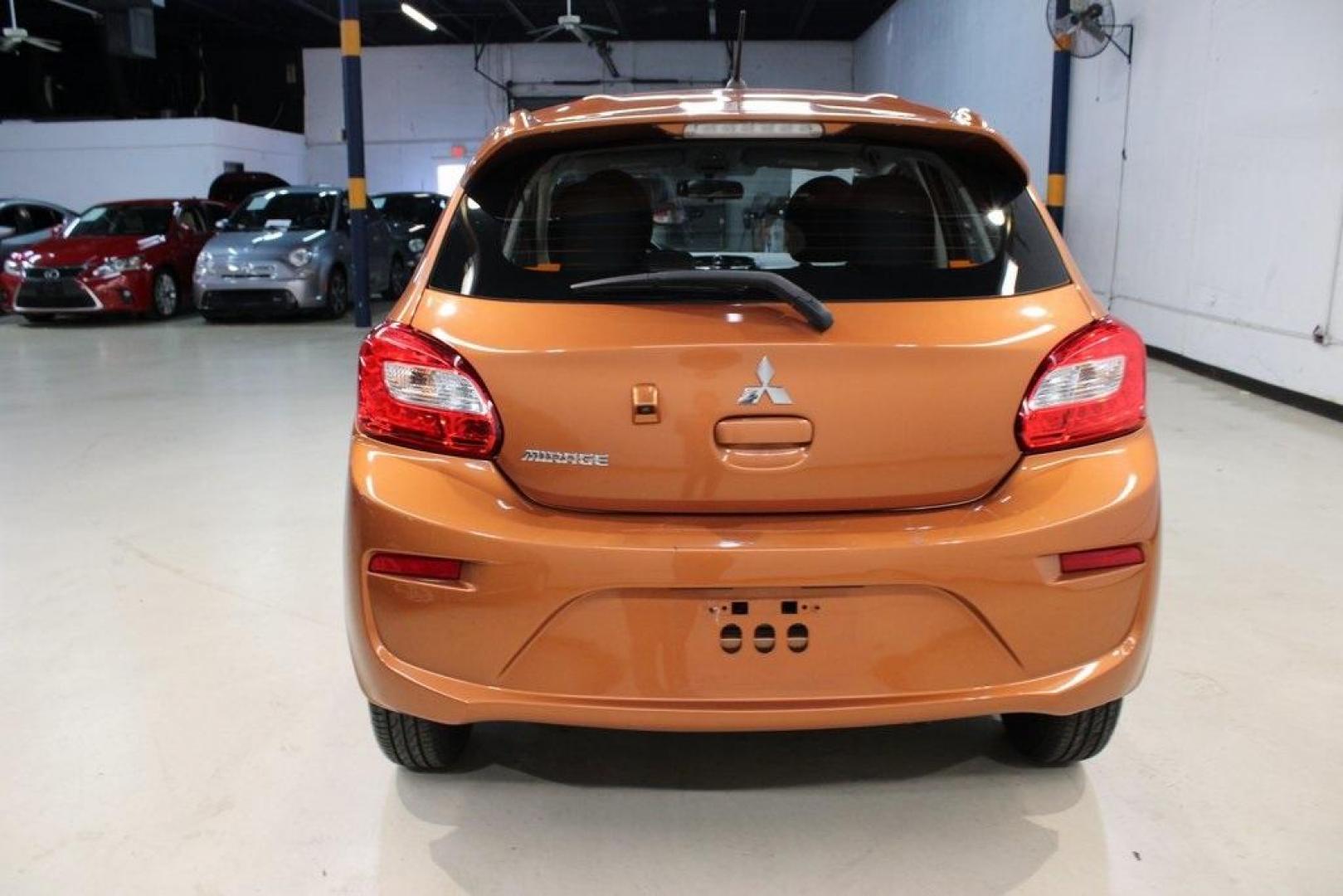 2020 Sunrise Orange Metallic /Black Mitsubishi Mirage ES (ML32A3HJ4LH) with an 1.2L 3-Cylinder DOHC MIVEC engine, CVT transmission, located at 15300 Midway Rd., Addison, TX, 75001, (972) 702-0011, 32.958321, -96.838074 - 2020 Mitsubishi Mirage ES<br>Now Available at Midway Auto Group Addison, Texas<br><br>Efficient, easy to maneuver, and surprisingly roomy, the 2020 Mitsubishi Mirage ES is a practical subcompact hatchback perfect for urban driving or budget-conscious commuters. With its impressive fuel economy and - Photo#4