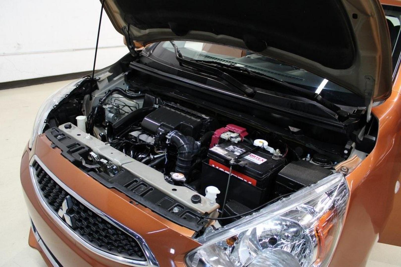 2020 Sunrise Orange Metallic /Black Mitsubishi Mirage ES (ML32A3HJ4LH) with an 1.2L 3-Cylinder DOHC MIVEC engine, CVT transmission, located at 15300 Midway Rd., Addison, TX, 75001, (972) 702-0011, 32.958321, -96.838074 - 2020 Mitsubishi Mirage ES<br>Now Available at Midway Auto Group Addison, Texas<br><br>Efficient, easy to maneuver, and surprisingly roomy, the 2020 Mitsubishi Mirage ES is a practical subcompact hatchback perfect for urban driving or budget-conscious commuters. With its impressive fuel economy and - Photo#21