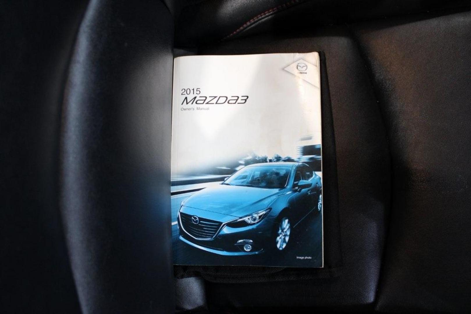 2015 Liquid Silver Metallic /Black Mazda Mazda3 i Grand Touring (3MZBM1M74FM) with an SKYACTIV-G 2.0L 4-Cylinder DOHC 16V engine, Manual transmission, located at 15300 Midway Rd., Addison, TX, 75001, (972) 702-0011, 32.958321, -96.838074 - Photo#12