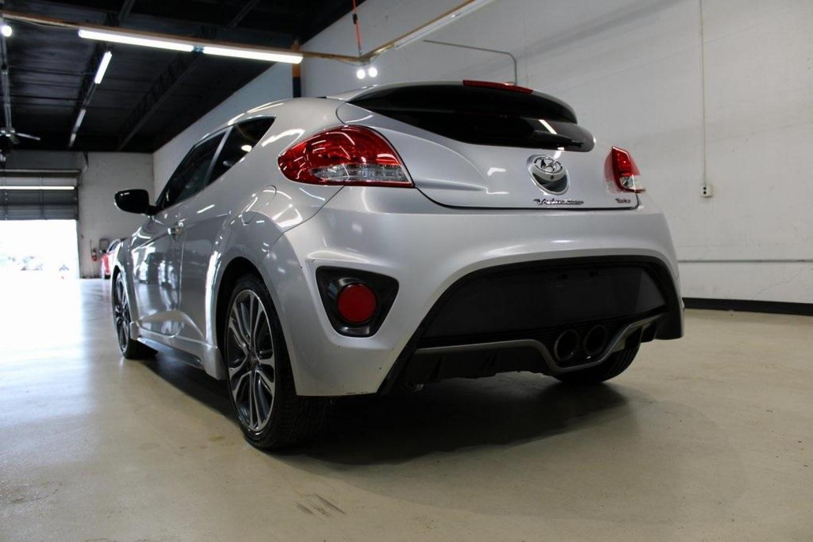2017 Ironman Silver Metallic /Black Hyundai Veloster Turbo (KMHTC6AEXHU) with an 1.6L Turbo GDI 4-Cylinder engine, Automatic transmission, located at 15300 Midway Rd., Addison, TX, 75001, (972) 702-0011, 32.958321, -96.838074 - Photo#3