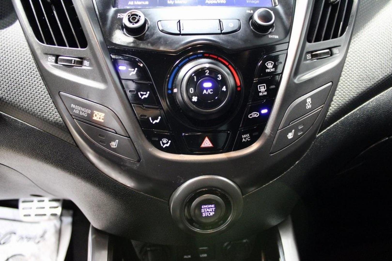 2017 Ironman Silver Metallic /Black Hyundai Veloster Turbo (KMHTC6AEXHU) with an 1.6L Turbo GDI 4-Cylinder engine, Automatic transmission, located at 15300 Midway Rd., Addison, TX, 75001, (972) 702-0011, 32.958321, -96.838074 - Photo#18