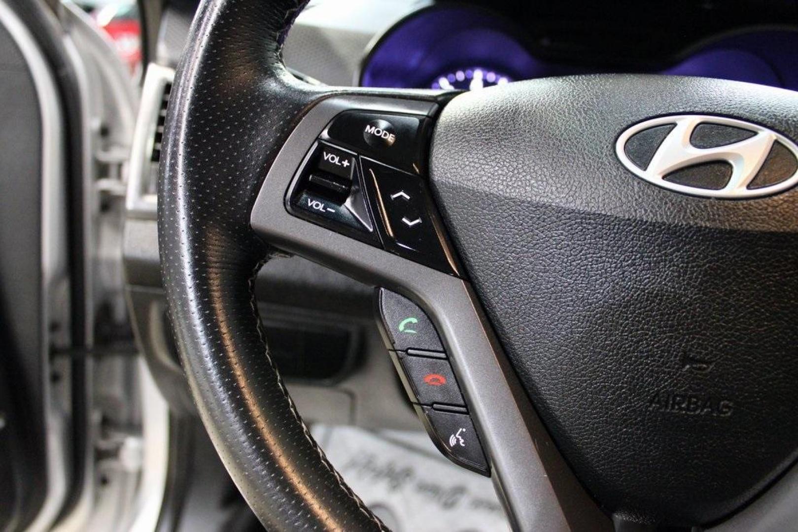 2017 Ironman Silver Metallic /Black Hyundai Veloster Turbo (KMHTC6AEXHU) with an 1.6L Turbo GDI 4-Cylinder engine, Automatic transmission, located at 15300 Midway Rd., Addison, TX, 75001, (972) 702-0011, 32.958321, -96.838074 - Photo#22