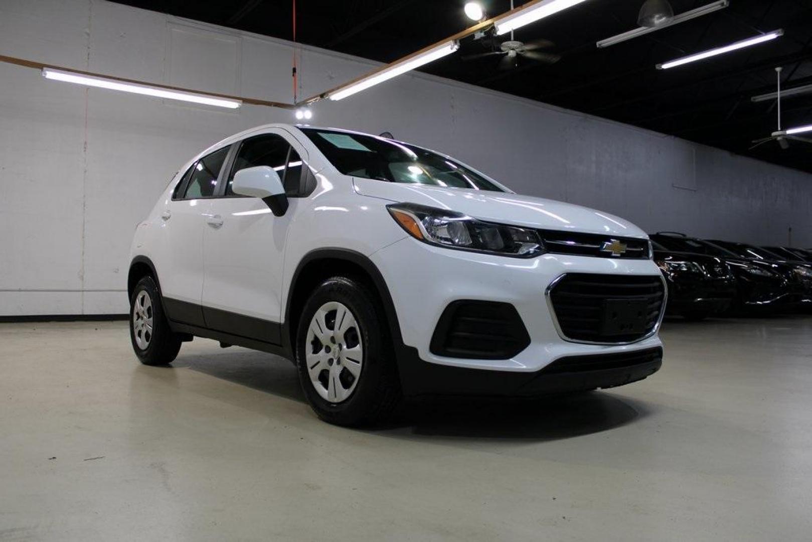 2018 Summit White /Black Chevrolet Trax LS (3GNCJKSB3JL) with an ECOTEC 1.4L I4 SMPI DOHC Turbocharged VVT engine, Automatic transmission, located at 15300 Midway Rd., Addison, TX, 75001, (972) 702-0011, 32.958321, -96.838074 - Photo#1
