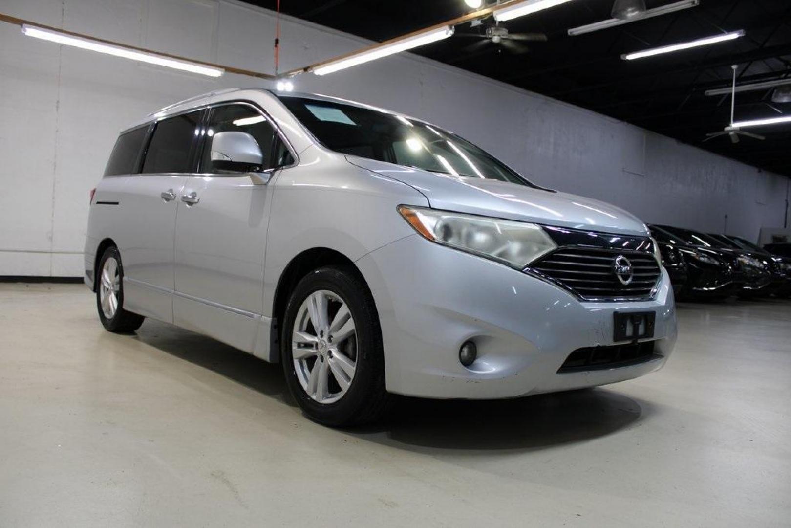 2012 Brilliant Silver Metallic /Gray Nissan Quest 3.5 LE (JN8AE2KP7C9) with an 3.5L V6 DOHC 24V engine, CVT transmission, located at 15300 Midway Rd., Addison, TX, 75001, (972) 702-0011, 32.958321, -96.838074 - Photo#1