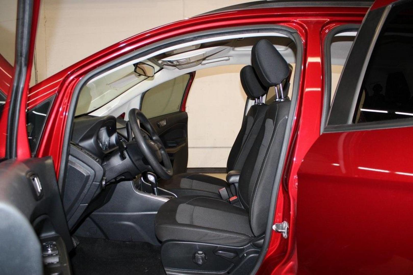 2021 Ruby Red Metallic Tinted Clearcoat /Ebony Black Ford EcoSport SE (MAJ3S2GE5MC) with an EcoBoost 1.0L I3 GTDi DOHC Turbocharged VCT engine, Automatic transmission, located at 15300 Midway Rd., Addison, TX, 75001, (972) 702-0011, 32.958321, -96.838074 - Photo#13