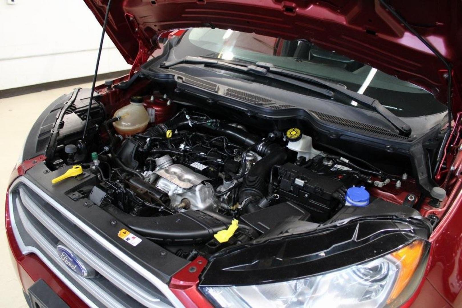 2021 Ruby Red Metallic Tinted Clearcoat /Ebony Black Ford EcoSport SE (MAJ3S2GE5MC) with an EcoBoost 1.0L I3 GTDi DOHC Turbocharged VCT engine, Automatic transmission, located at 15300 Midway Rd., Addison, TX, 75001, (972) 702-0011, 32.958321, -96.838074 - Photo#27
