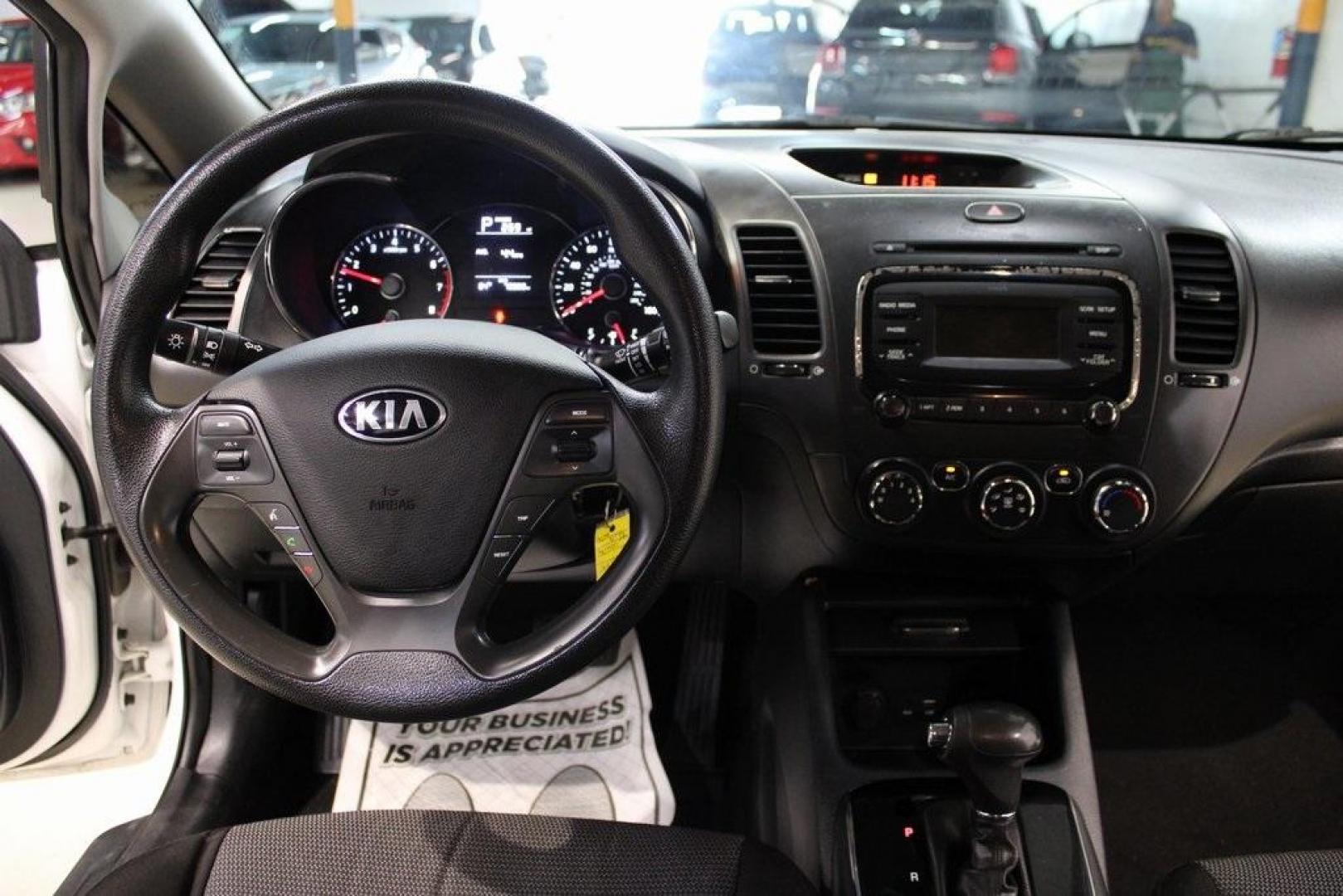 2017 Clear White /Black Kia Forte5 LX (KNAFK5A83H5) with an 2.0L I4 DOHC Dual CVVT engine, Automatic transmission, located at 15300 Midway Rd., Addison, TX, 75001, (972) 702-0011, 32.958321, -96.838074 - Photo#15