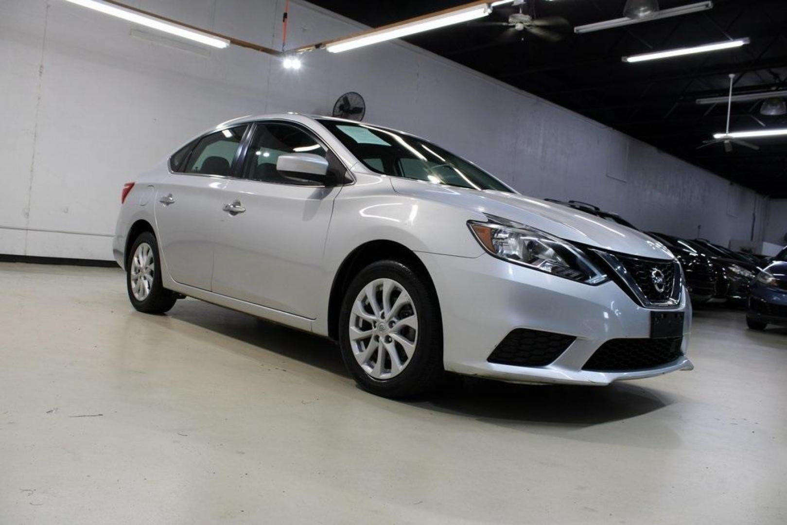 2019 Brilliant Silver Metallic /Charcoal Nissan Sentra SV (3N1AB7AP6KY) with an 1.8L 4-Cylinder DOHC 16V engine, CVT transmission, located at 15300 Midway Rd., Addison, TX, 75001, (972) 702-0011, 32.958321, -96.838074 - 2019 Nissan Sentra SV<br>Now Available at Midway Auto Group Addison, Texas<br><br>Efficient, reliable, and tech-savvythe 2019 Nissan Sentra SV is the perfect sedan for daily driving, weekend errands, and everything in between. With sleek styling, excellent fuel economy, and a comfortable interior p - Photo#1