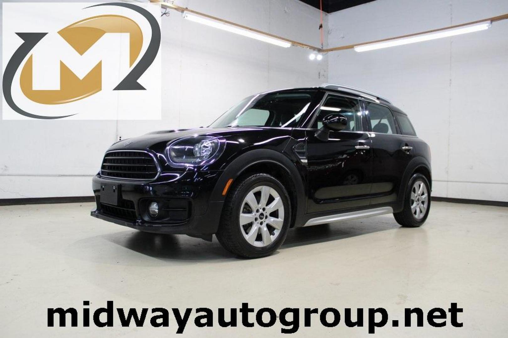 2019 Midnight Black Metallic /Carbon Black MINI Cooper Countryman Iconic (WMZYS7C52K3) with an 1.5L I-3 engine, Automatic transmission, located at 15300 Midway Rd., Addison, TX, 75001, (972) 702-0011, 32.958321, -96.838074 - 2019 MINI Countryman Cooper S ALL4<br>Now Available at Midway Auto Group Addison, Texas<br><br>Stylish, sporty, and surprisingly spacious, the 2019 MINI Countryman Cooper S ALL4 combines the unmistakable MINI design with true SUV capability. With its turbocharged performance, premium interior, and - Photo#0