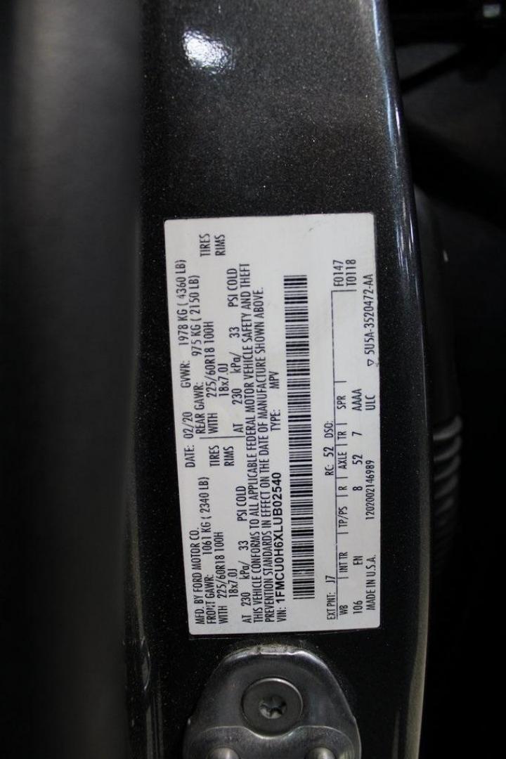2020 Magnetic /Sandstone Ford Escape SEL (1FMCU0H6XLU) with an 1.5L EcoBoost engine, Automatic transmission, located at 15300 Midway Rd., Addison, TX, 75001, (972) 702-0011, 32.958321, -96.838074 - 2020 Ford Escape SEL<br>Now Available at Midway Auto Group Addison, Texas<br><br>Smart, efficient, and loaded with modern features, the 2020 Ford Escape SEL is a standout compact SUV that blends versatility, technology, and comfort. Whether you're commuting around DFW or heading out for a weekend t - Photo#29