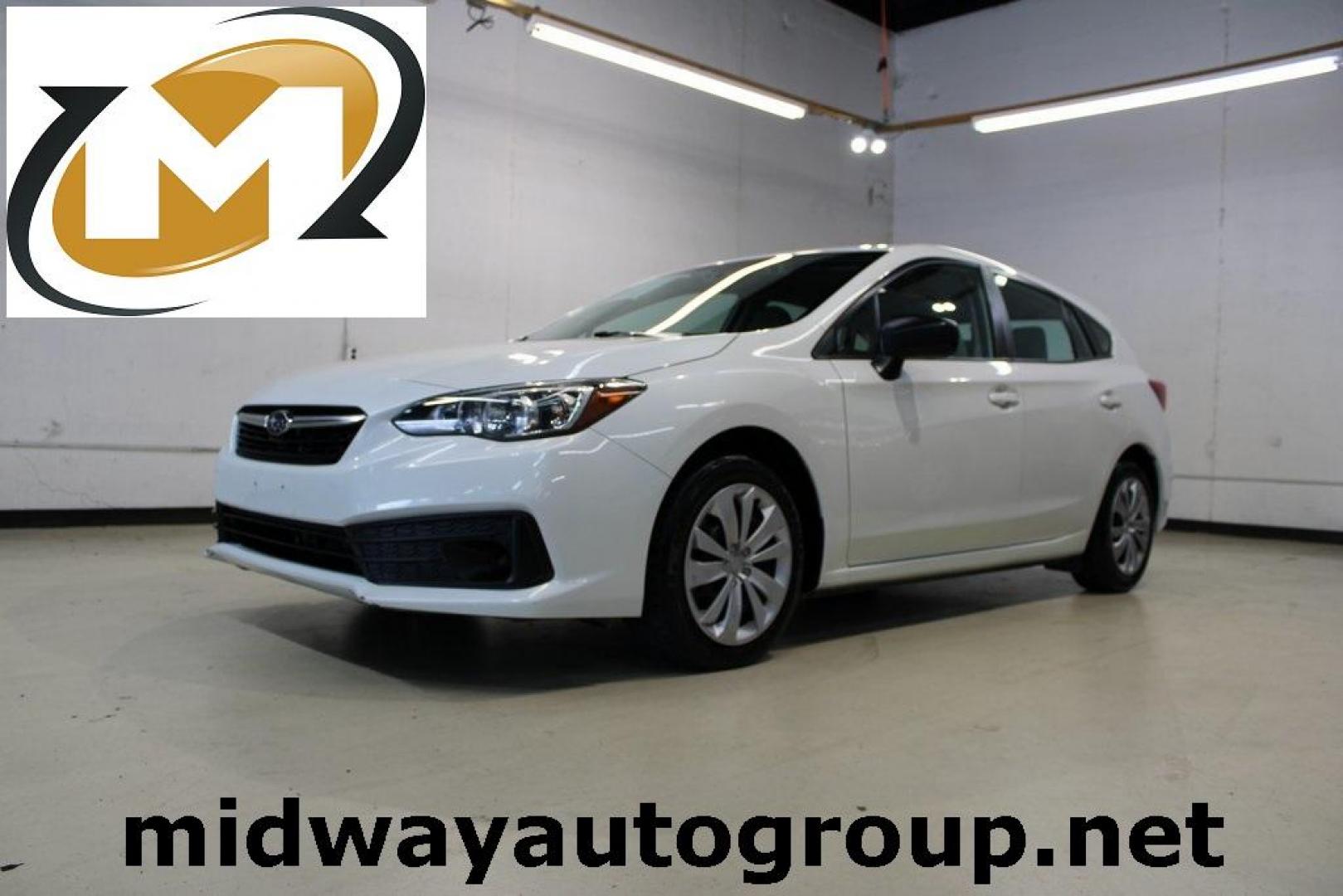 2020 Whc /Ivory Subaru Impreza Base (4S3GTAB6XL3) with an 2.0L DOHC engine, CVT transmission, located at 15300 Midway Rd., Addison, TX, 75001, (972) 702-0011, 32.958321, -96.838074 - 2020 Subaru Impreza Base 5-Door AWD<br>Now Available at Midway Auto Group Addison, Texas<br><br>Reliable, versatile, and built for all-season confidence, the 2020 Subaru Impreza 5-Door offers the practicality of a hatchback with standard Symmetrical All-Wheel Drivea feature rarely found in its clas - Photo#0