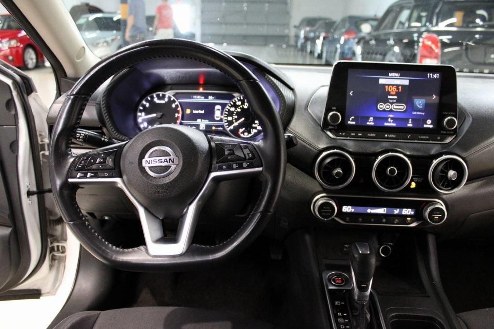 2020 Fresh Powder /Charcoal Nissan Sentra SV (3N1AB8CV7LY) with an 2.0L DOHC engine, CVT transmission, located at 15300 Midway Rd., Addison, TX, 75001, (972) 702-0011, 32.958321, -96.838074 - 2020 Nissan Sentra SV<br>Now Available at Midway Auto Group Addison, Texas<br><br>Sporty styling, modern tech, and exceptional fuel efficiency come together in the 2020 Nissan Sentra SV. This well-equipped compact sedan delivers a premium driving experience with sharp handling, a refined interior, - Photo#14