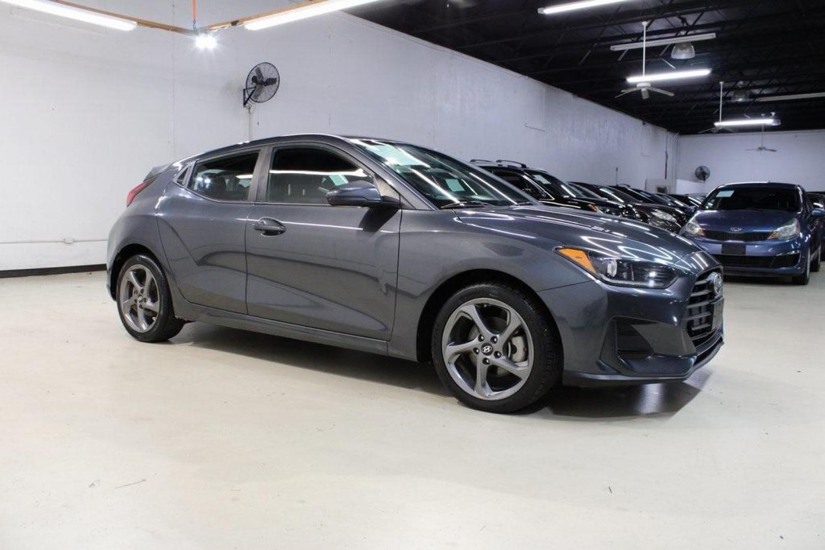 2019 Thunder Gray /Black Hyundai Veloster 2.0 (KMHTG6AF2KU) with an 2.0L 4-Cylinder MPI DOHC engine, Automatic transmission, located at 15300 Midway Rd., Addison, TX, 75001, (972) 702-0011, 32.958321, -96.838074 - Photo#8