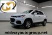 2018 Summit White /Jet Black Chevrolet Trax LT (KL7CJLSB5JB) with an ECOTEC 1.4L I4 SMPI DOHC Turbocharged VVT engine, Automatic transmission, located at 15300 Midway Rd., Addison, TX, 75001, (972) 702-0011, 32.958321, -96.838074 - 2018 Chevrolet Trax LT<br>Now Available at Midway Auto Group Addison, Texas<br><br>Compact in size but big on versatility, the 2018 Chevrolet Trax LT is a smart choice for drivers looking for efficiency, maneuverability, and modern convenience. Whether you're navigating Dallas traffic or planning a - Photo#0
