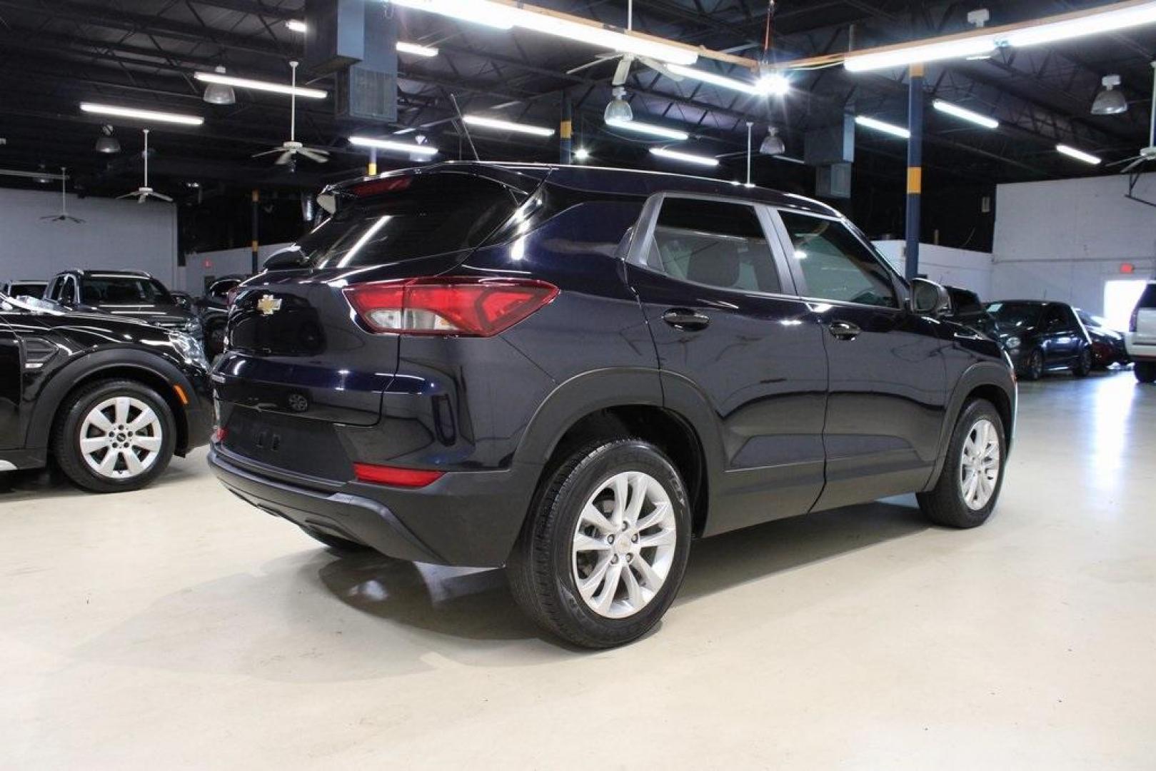 2021 Midnight Blue Metallic /Black Chevrolet TrailBlazer LS (KL79MMS28MB) with an 1.2L Ecotec Turbo DOHC DI w/VVT engine, CVT transmission, located at 15300 Midway Rd., Addison, TX, 75001, (972) 702-0011, 32.958321, -96.838074 - 2021 Chevrolet Trailblazer LT<br>Now Available at Midway Auto Group Addison, Texas<br><br>Sporty, spacious, and loaded with techthe 2021 Chevrolet Trailblazer LT is the perfect crossover for drivers who want bold styling and everyday practicality. With excellent fuel economy, intuitive safety featu - Photo#2