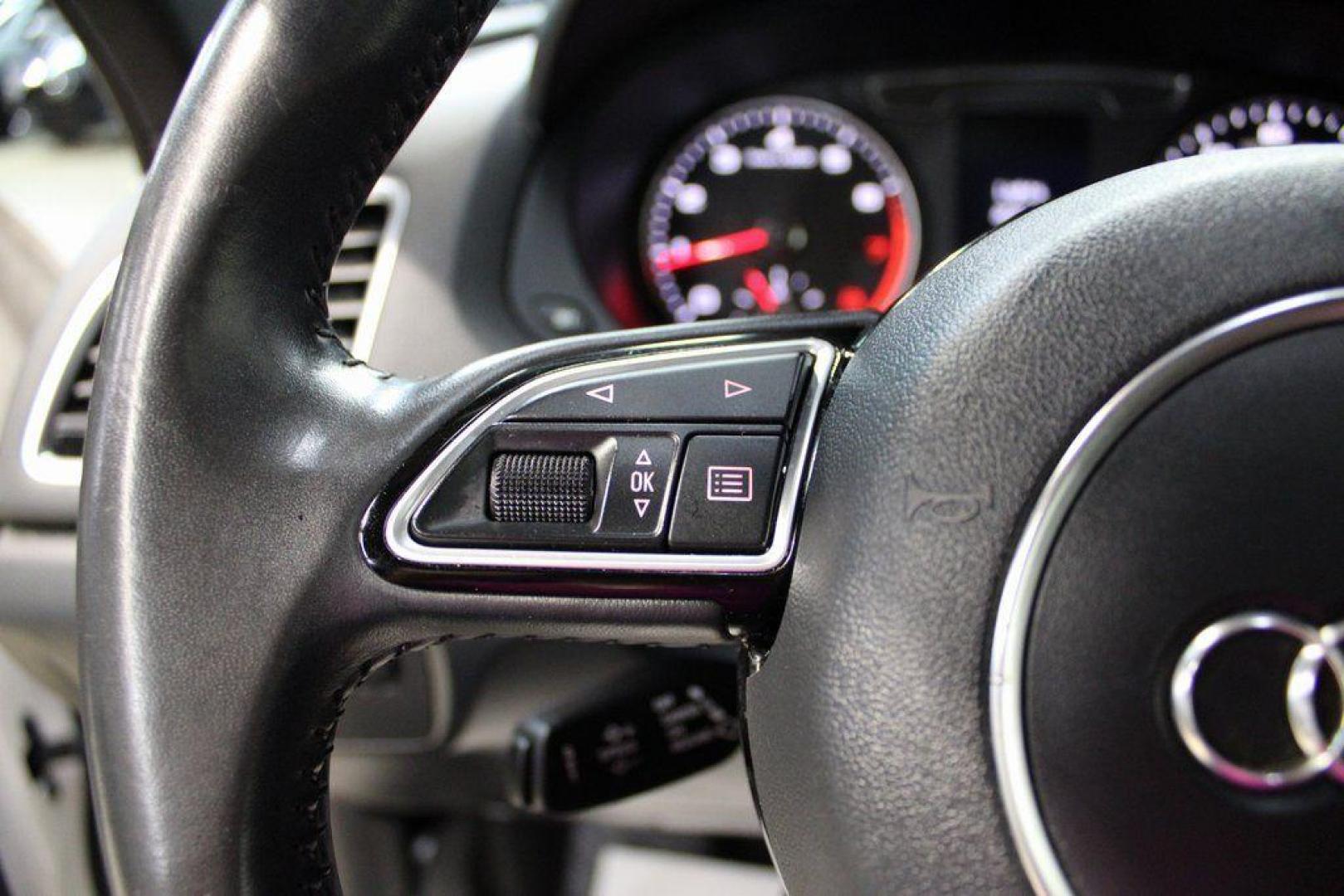 2018 White /Chestnut Brown Audi Q3 2.0T Premium (WA1JCCFS3JR) with an 2.0L 4-Cylinder TFSI engine, Automatic transmission, located at 15300 Midway Rd., Addison, TX, 75001, (972) 702-0011, 32.958321, -96.838074 - HOME OF THE NO HAGGLE PRICE - WHOLESALE PRICES TO THE PUBLIC!! Priced below KBB Fair Purchase Price!<br><br>White 2018 Audi Q3 2.0T Premium<br><br>20/28 City/Highway MPG<br><br>Awards:<br> * 2018 KBB.com 10 Best Luxury Cars Under $35,000 * 2018 KBB.com 10 Most Awarded Brands<br><br>At Midway Auto - Photo#23