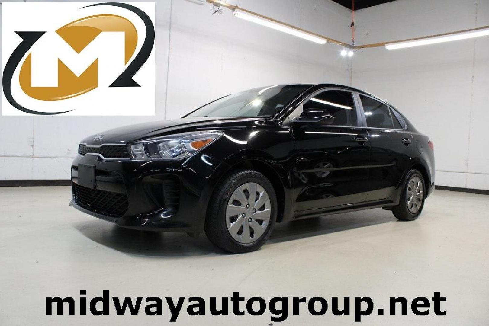 2020 Aurora Black /Black Kia Rio S (3KPA24AD8LE) with an 1.6L 4-Cylinder engine, CVT transmission, located at 15300 Midway Rd., Addison, TX, 75001, (972) 702-0011, 32.958321, -96.838074 - 2020 Kia Rio S<br>Now Available at Midway Auto Group Addison, Texas<br><br>Efficient, modern, and perfectly sized for city life this 2020 Kia Rio S is the ideal compact sedan for savvy drivers in the DallasFort Worth area. Combining excellent fuel economy with user-friendly tech and a comfortable i - Photo#0