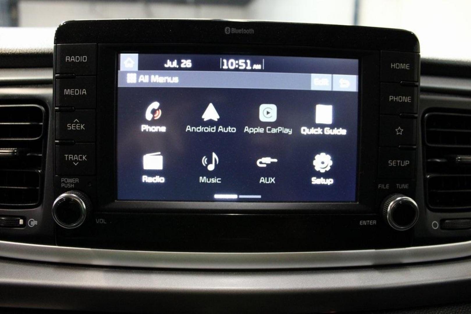 2020 Aurora Black /Black Kia Rio S (3KPA24AD8LE) with an 1.6L 4-Cylinder engine, CVT transmission, located at 15300 Midway Rd., Addison, TX, 75001, (972) 702-0011, 32.958321, -96.838074 - 2020 Kia Rio S<br>Now Available at Midway Auto Group Addison, Texas<br><br>Efficient, modern, and perfectly sized for city life this 2020 Kia Rio S is the ideal compact sedan for savvy drivers in the DallasFort Worth area. Combining excellent fuel economy with user-friendly tech and a comfortable i - Photo#17