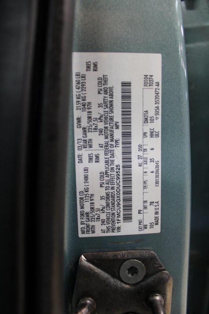 2013 Frosted Glass Metallic /Black Ford Escape SE (1FMCU9GX0DU) with an EcoBoost 1.6L I4 GTDi DOHC Turbocharged VCT engine, Automatic transmission, located at 15300 Midway Rd., Addison, TX, 75001, (972) 702-0011, 32.958321, -96.838074 - Photo#26