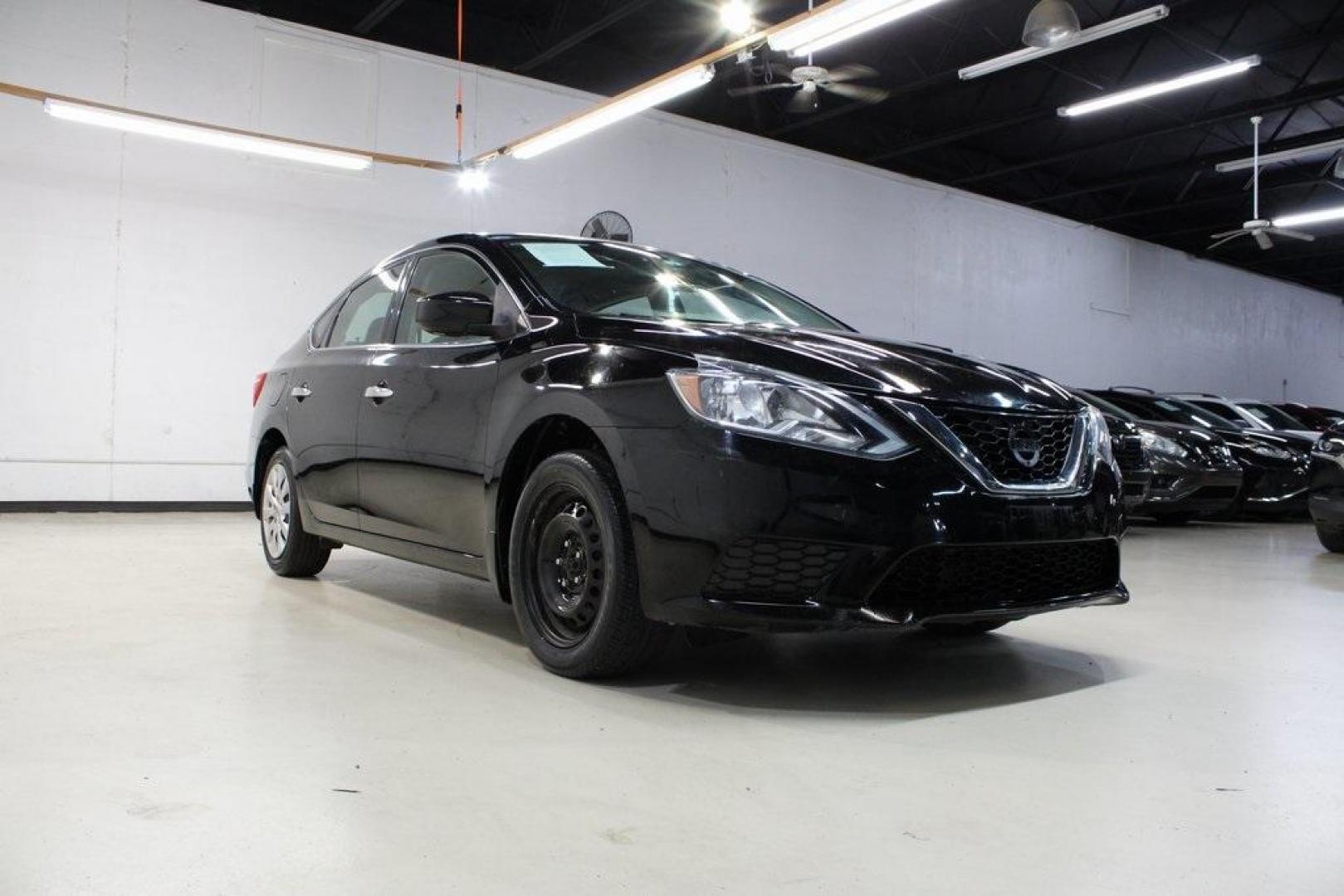 2017 Super Black /Charcoal Nissan Sentra S (3N1AB7AP1HY) with an 1.8L 4-Cylinder DOHC 16V engine, CVT transmission, located at 15300 Midway Rd., Addison, TX, 75001, (972) 702-0011, 32.958321, -96.838074 - 2017 Nissan Sentra S<br>Now Available at Midway Auto Group Addison, Texas<br><br>Efficient, dependable, and comfortablethe 2017 Nissan Sentra S is the perfect choice for daily commuting or weekend travel. Offering a spacious interior, excellent fuel economy, and modern convenience features, this se - Photo#1