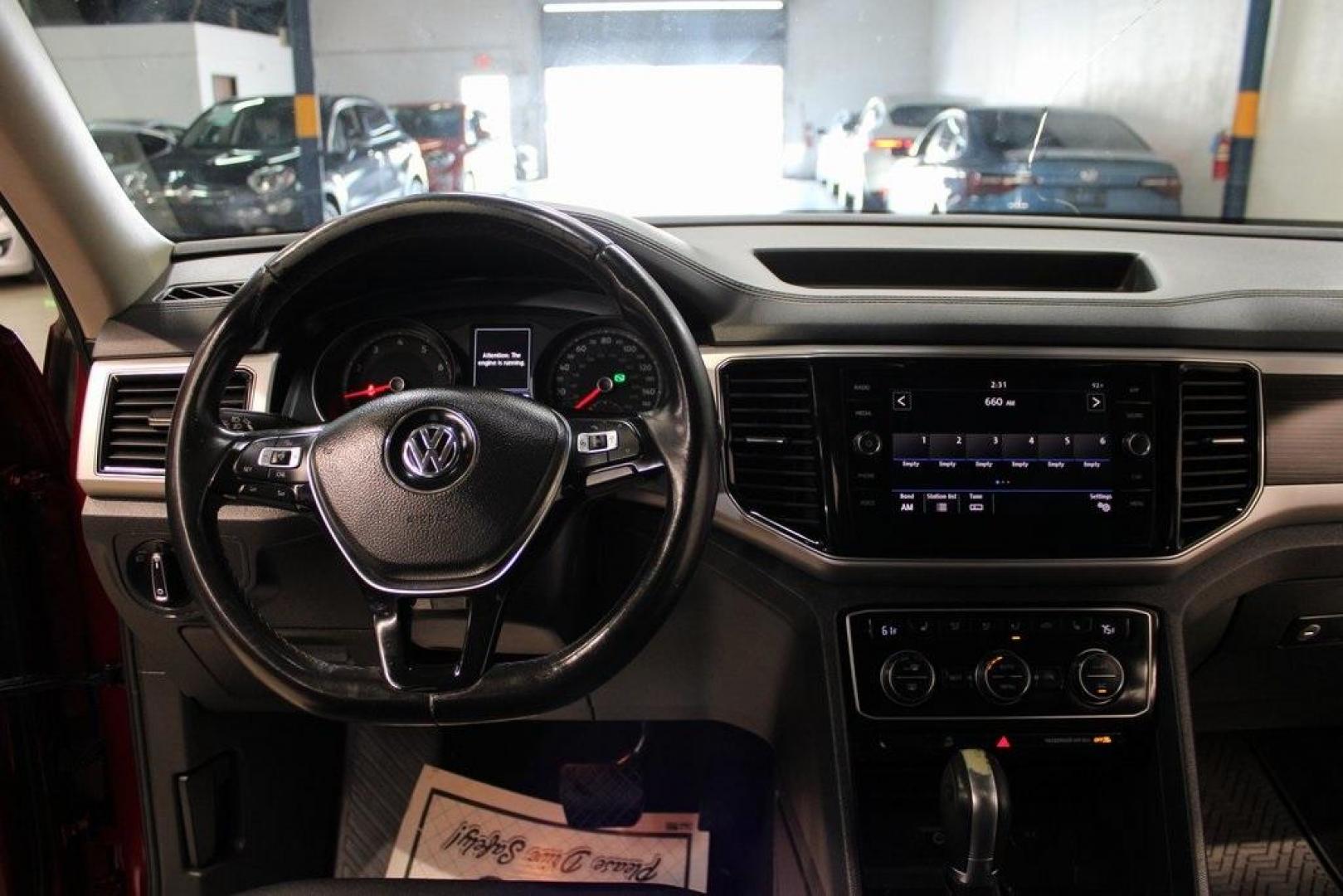 2018 Fortana Red /Titan Black Volkswagen Atlas SEL (1V2ER2CA1JC) with an 3.6L V6 engine, Automatic transmission, located at 15300 Midway Rd., Addison, TX, 75001, (972) 702-0011, 32.958321, -96.838074 - Photo#19
