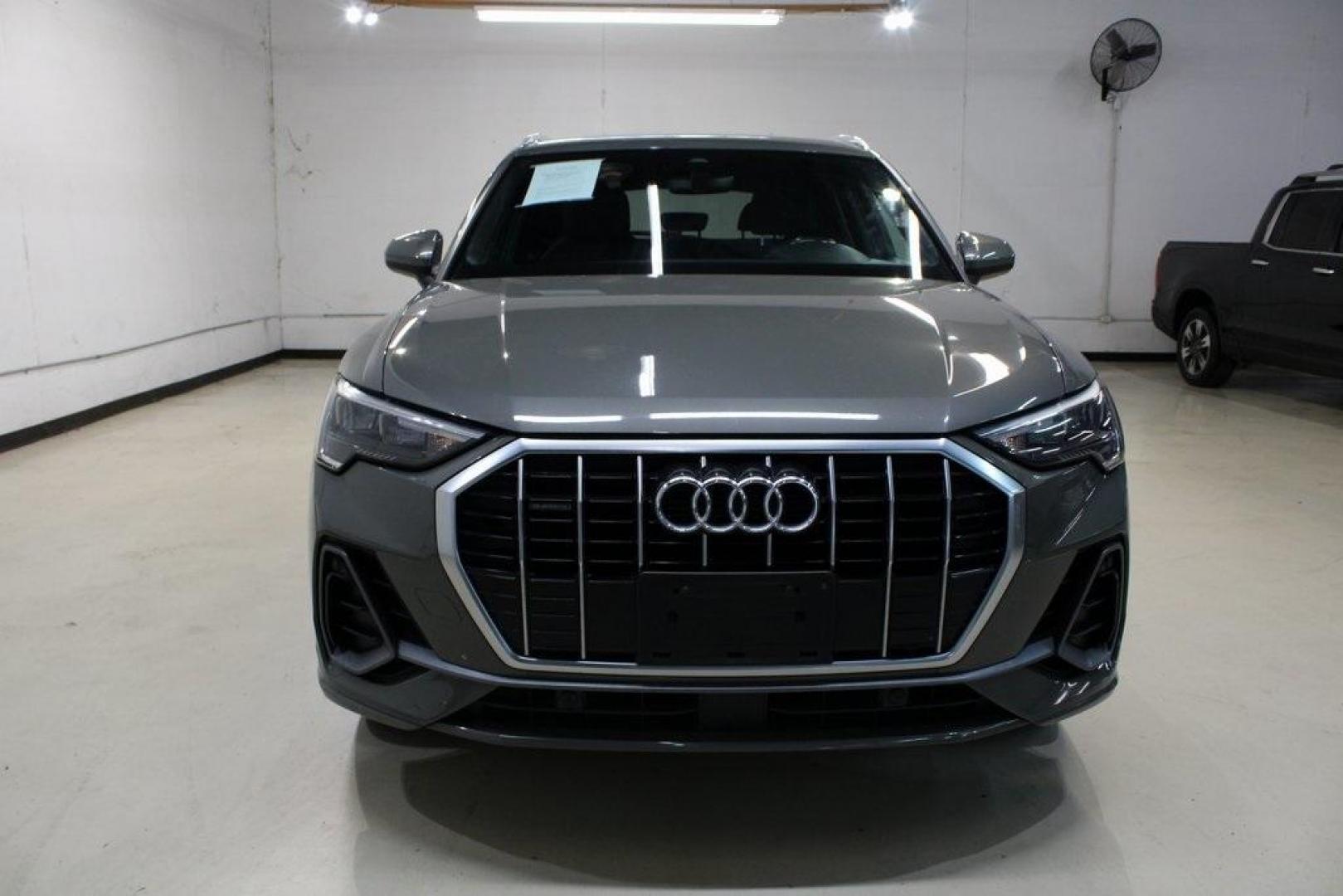 2020 Gray Metallic /Black Audi Q3 Premium S line (WA1DECF36L1) with an 2.0L 4-Cylinder TFSI engine, Automatic transmission, located at 15300 Midway Rd., Addison, TX, 75001, (972) 702-0011, 32.958321, -96.838074 - 2020 Audi Q3 Premium Plus<br>Now Available at Midway Auto Group Addison, Texas<br><br>Stylish, agile, and upscale, the 2020 Audi Q3 Premium Plus delivers the luxury of a full-size SUV in a versatile compact package. With Audis Quattro all-wheel drive, a refined interior, and a wealth of technology, - Photo#4