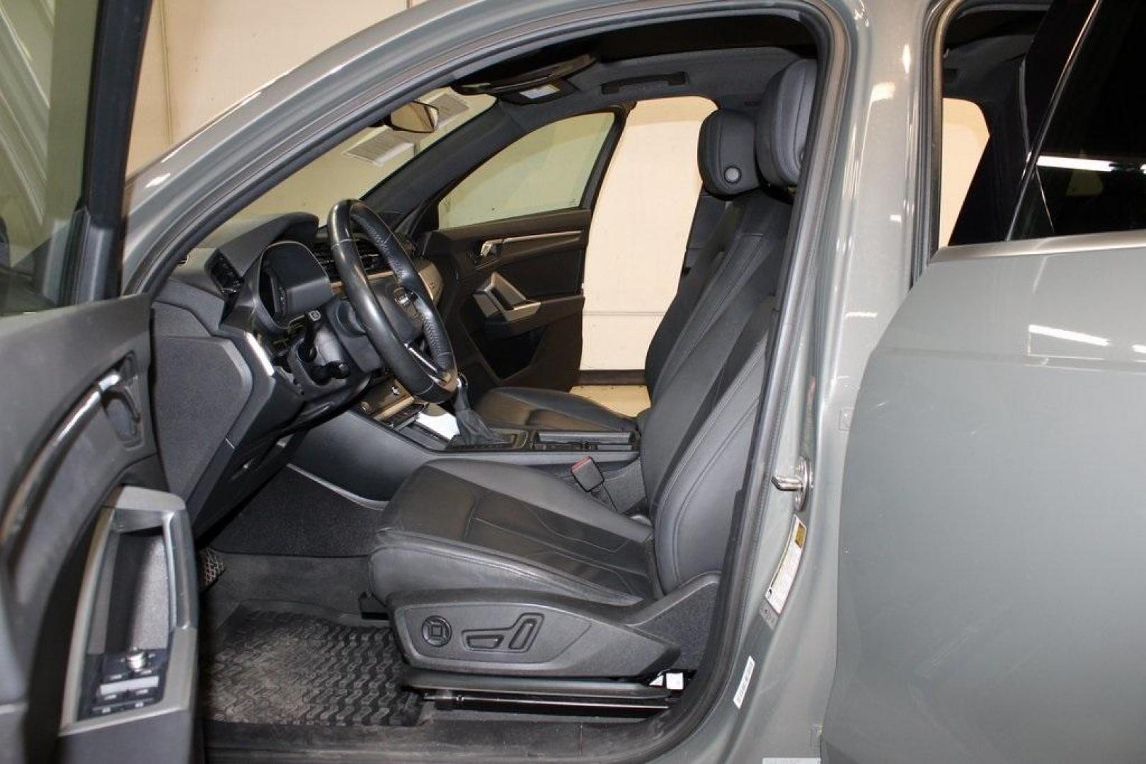 2020 Gray Metallic /Black Audi Q3 Premium S line (WA1DECF36L1) with an 2.0L 4-Cylinder TFSI engine, Automatic transmission, located at 15300 Midway Rd., Addison, TX, 75001, (972) 702-0011, 32.958321, -96.838074 - 2020 Audi Q3 Premium Plus<br>Now Available at Midway Auto Group Addison, Texas<br><br>Stylish, agile, and upscale, the 2020 Audi Q3 Premium Plus delivers the luxury of a full-size SUV in a versatile compact package. With Audis Quattro all-wheel drive, a refined interior, and a wealth of technology, - Photo#11