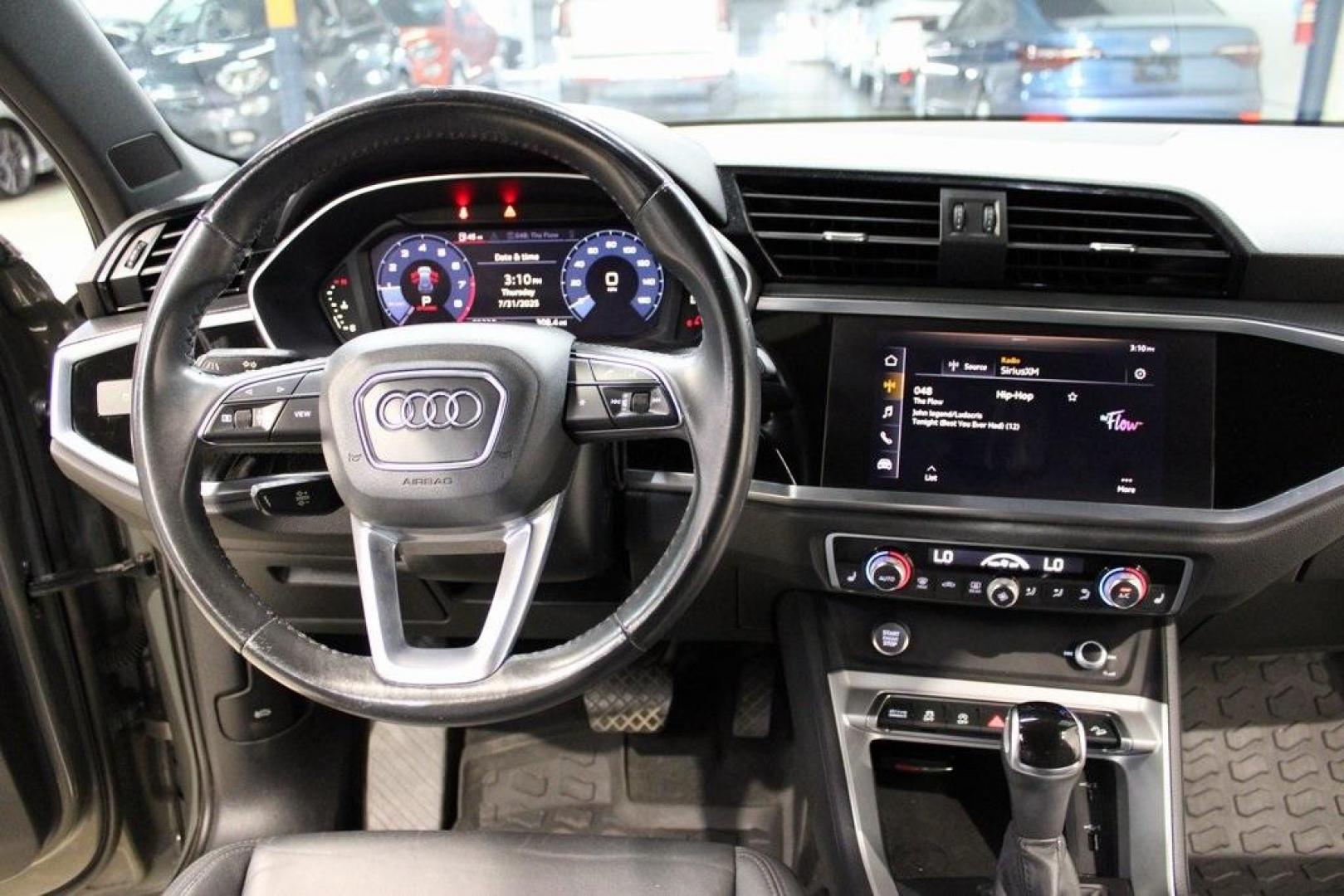 2020 Gray Metallic /Black Audi Q3 Premium S line (WA1DECF36L1) with an 2.0L 4-Cylinder TFSI engine, Automatic transmission, located at 15300 Midway Rd., Addison, TX, 75001, (972) 702-0011, 32.958321, -96.838074 - 2020 Audi Q3 Premium Plus<br>Now Available at Midway Auto Group Addison, Texas<br><br>Stylish, agile, and upscale, the 2020 Audi Q3 Premium Plus delivers the luxury of a full-size SUV in a versatile compact package. With Audis Quattro all-wheel drive, a refined interior, and a wealth of technology, - Photo#15