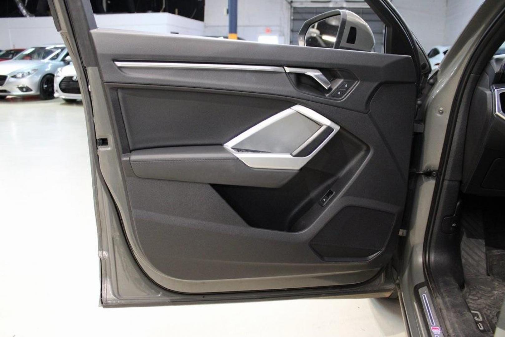2020 Gray Metallic /Black Audi Q3 Premium S line (WA1DECF36L1) with an 2.0L 4-Cylinder TFSI engine, Automatic transmission, located at 15300 Midway Rd., Addison, TX, 75001, (972) 702-0011, 32.958321, -96.838074 - 2020 Audi Q3 Premium Plus<br>Now Available at Midway Auto Group Addison, Texas<br><br>Stylish, agile, and upscale, the 2020 Audi Q3 Premium Plus delivers the luxury of a full-size SUV in a versatile compact package. With Audis Quattro all-wheel drive, a refined interior, and a wealth of technology, - Photo#24