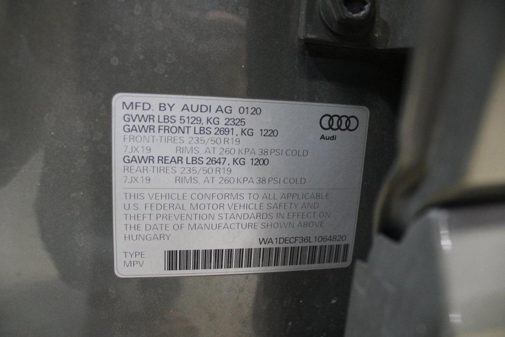 2020 Gray Metallic /Black Audi Q3 Premium S line (WA1DECF36L1) with an 2.0L 4-Cylinder TFSI engine, Automatic transmission, located at 15300 Midway Rd., Addison, TX, 75001, (972) 702-0011, 32.958321, -96.838074 - 2020 Audi Q3 Premium Plus<br>Now Available at Midway Auto Group Addison, Texas<br><br>Stylish, agile, and upscale, the 2020 Audi Q3 Premium Plus delivers the luxury of a full-size SUV in a versatile compact package. With Audis Quattro all-wheel drive, a refined interior, and a wealth of technology, - Photo#27