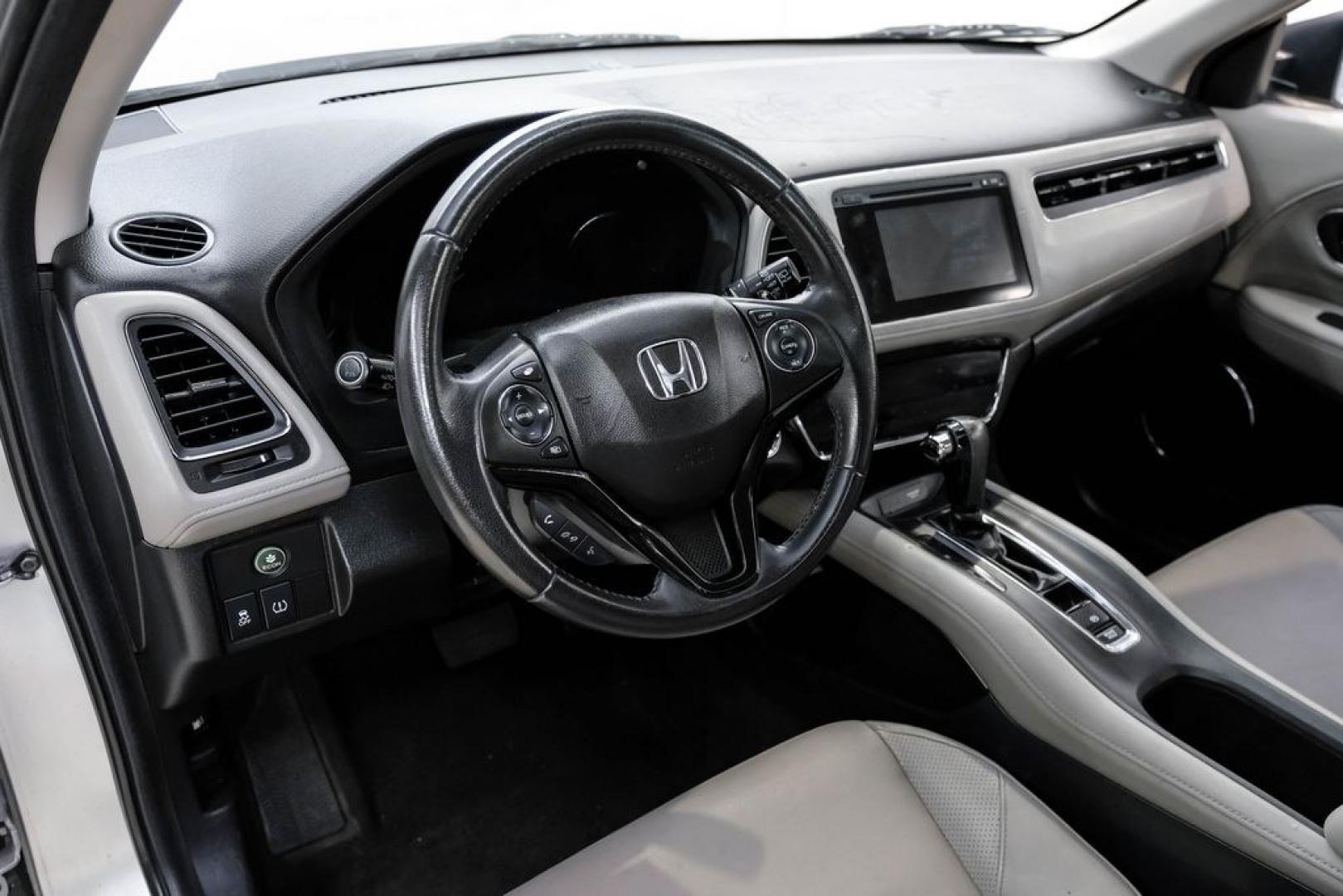 2016 Alabaster Silver Metallic /Black Honda HR-V EX-L (3CZRU5H76GM) with an 1.8L I4 SOHC 16V i-VTEC engine, CVT transmission, located at 15300 Midway Rd., Addison, TX, 75001, (972) 702-0011, 32.958321, -96.838074 - Photo#2