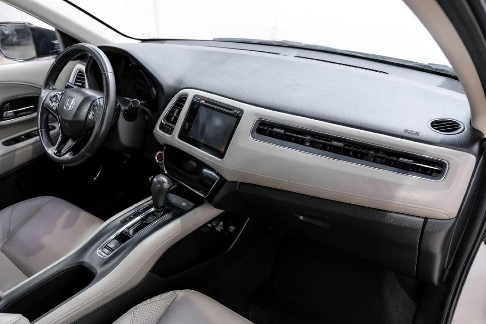 2016 Alabaster Silver Metallic /Black Honda HR-V EX-L (3CZRU5H76GM) with an 1.8L I4 SOHC 16V i-VTEC engine, CVT transmission, located at 15300 Midway Rd., Addison, TX, 75001, (972) 702-0011, 32.958321, -96.838074 - Photo#12