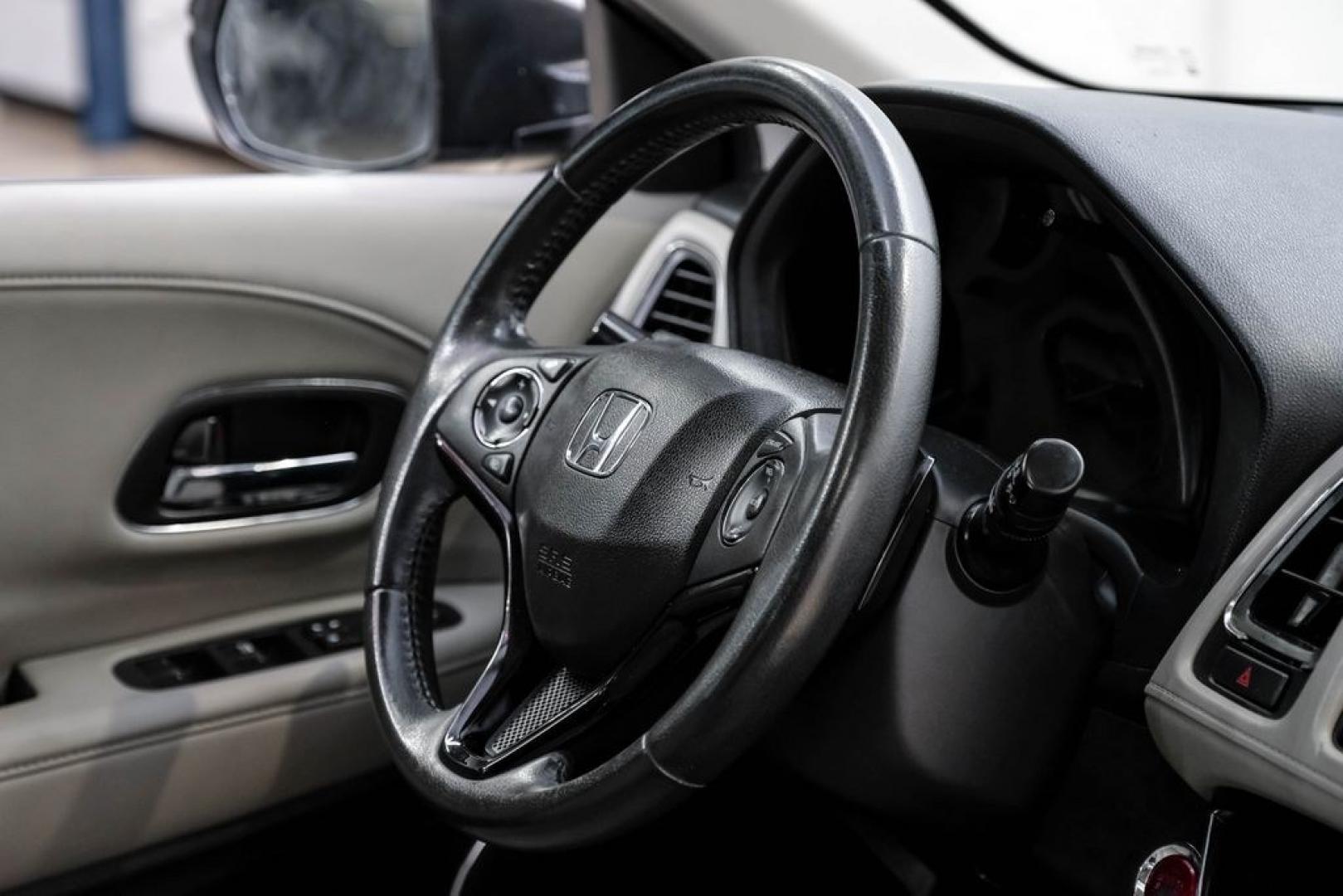 2016 Alabaster Silver Metallic /Black Honda HR-V EX-L (3CZRU5H76GM) with an 1.8L I4 SOHC 16V i-VTEC engine, CVT transmission, located at 15300 Midway Rd., Addison, TX, 75001, (972) 702-0011, 32.958321, -96.838074 - Photo#14