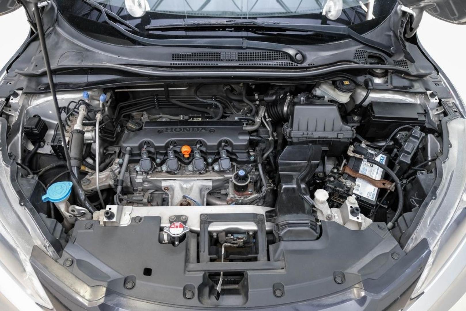 2016 Alabaster Silver Metallic /Black Honda HR-V EX-L (3CZRU5H76GM) with an 1.8L I4 SOHC 16V i-VTEC engine, CVT transmission, located at 15300 Midway Rd., Addison, TX, 75001, (972) 702-0011, 32.958321, -96.838074 - Photo#44