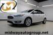 2017 White Platinum Clearcoat Metallic /Black Ford Focus Titanium (1FADP3N23HL) with an 2.0L I4 GDI Ti-VCT Flex Fuel engine, Automatic transmission, located at 15300 Midway Rd., Addison, TX, 75001, (972) 702-0011, 32.958321, -96.838074 - Photo#0