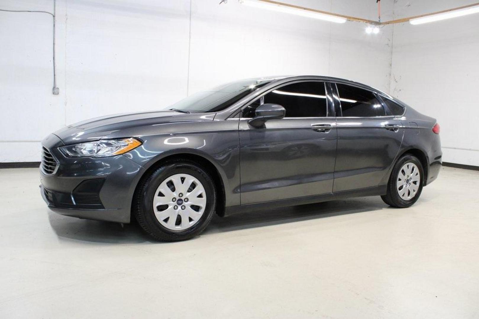 2020 Magnetic /Ebony Stone Ford Fusion S (3FA6P0G79LR) with an 2.5L iVCT engine, Automatic transmission, located at 15300 Midway Rd., Addison, TX, 75001, (972) 702-0011, 32.958321, -96.838074 - 2020 Ford Fusion S<br>Now Available at Midway Auto Group Addison, Texas<br><br>The 2020 Ford Fusion S delivers modern styling, a comfortable ride, and impressive efficiency, making it a standout choice for commuters and families alike. With advanced safety features, a roomy cabin, and Fords reliabi - Photo#4