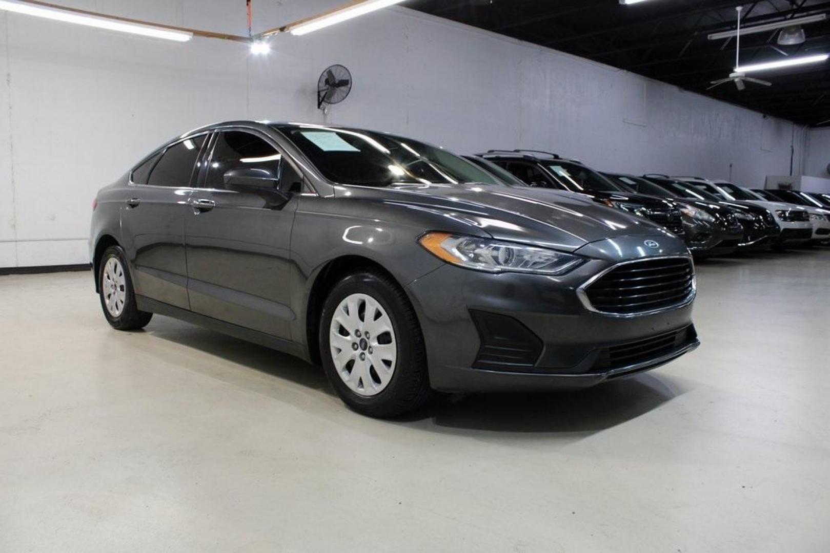 2020 Magnetic /Ebony Stone Ford Fusion S (3FA6P0G79LR) with an 2.5L iVCT engine, Automatic transmission, located at 15300 Midway Rd., Addison, TX, 75001, (972) 702-0011, 32.958321, -96.838074 - 2020 Ford Fusion S<br>Now Available at Midway Auto Group Addison, Texas<br><br>The 2020 Ford Fusion S delivers modern styling, a comfortable ride, and impressive efficiency, making it a standout choice for commuters and families alike. With advanced safety features, a roomy cabin, and Fords reliabi - Photo#6