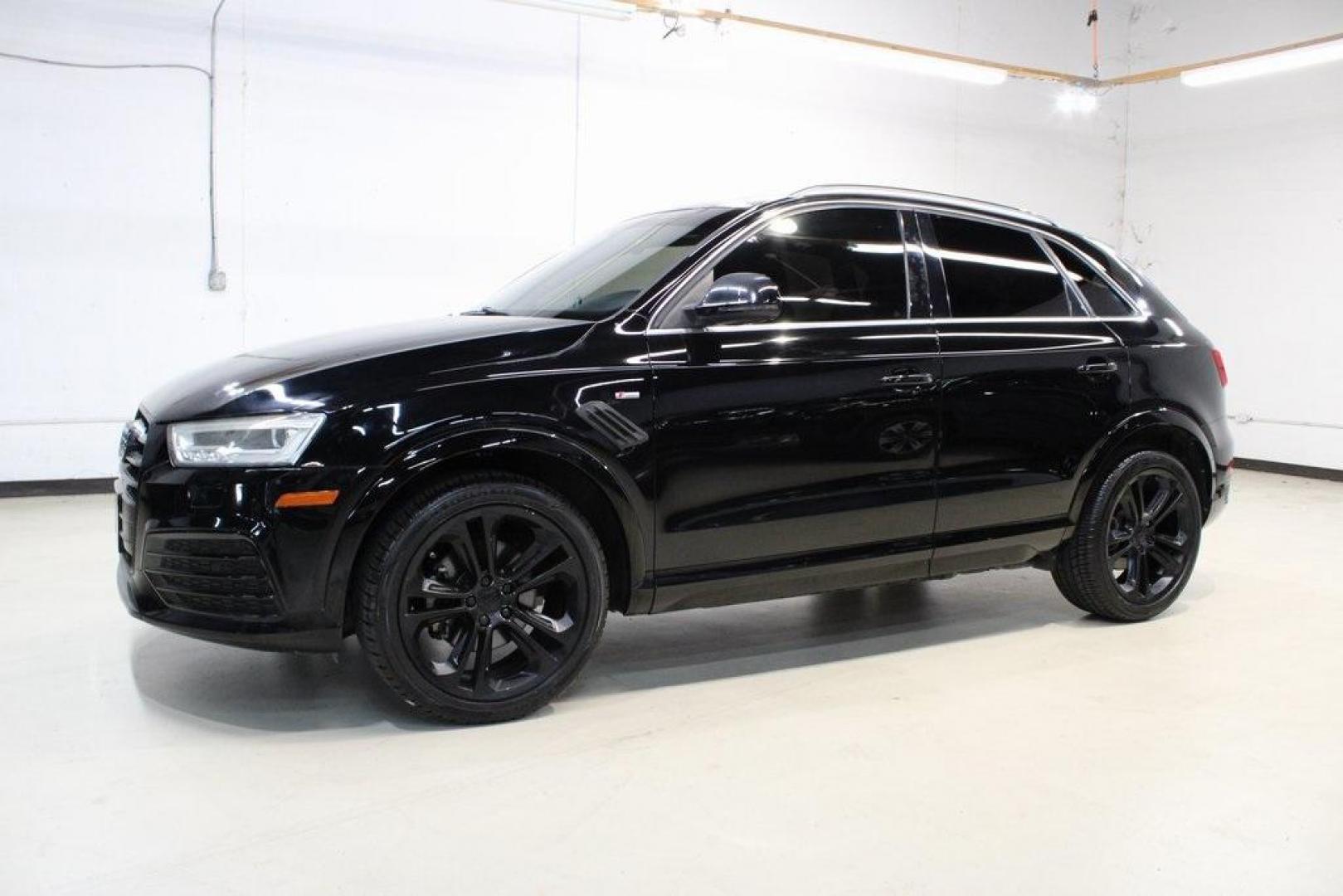 2016 Brilliant Black /Black Audi Q3 2.0T Prestige (WA1FFCFS4GR) with an 2.0L 4-Cylinder TFSI engine, Automatic transmission, located at 15300 Midway Rd., Addison, TX, 75001, (972) 702-0011, 32.958321, -96.838074 - HOME OF THE NO HAGGLE PRICE - WHOLESALE PRICES TO THE PUBLIC!!<br><br>Brilliant Black 2016 Audi Q3 2.0T Prestige<br><br>20/29 City/Highway MPG<br><br>Awards:<br> * JD Power Initial Quality Study (IQS), Vehicle Dependability Study * JD Power Initial Quality Study (IQS), Vehicle Dependability Study - Photo#4