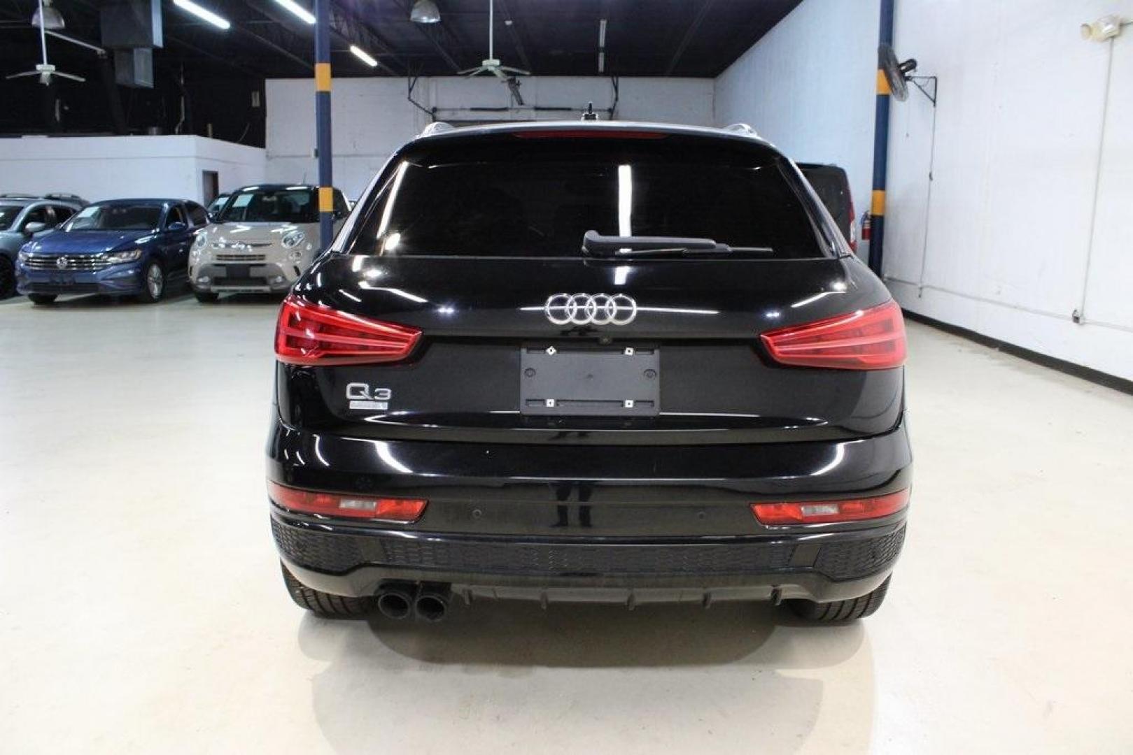 2016 Brilliant Black /Black Audi Q3 2.0T Prestige (WA1FFCFS4GR) with an 2.0L 4-Cylinder TFSI engine, Automatic transmission, located at 15300 Midway Rd., Addison, TX, 75001, (972) 702-0011, 32.958321, -96.838074 - HOME OF THE NO HAGGLE PRICE - WHOLESALE PRICES TO THE PUBLIC!!<br><br>Brilliant Black 2016 Audi Q3 2.0T Prestige<br><br>20/29 City/Highway MPG<br><br>Awards:<br> * JD Power Initial Quality Study (IQS), Vehicle Dependability Study * JD Power Initial Quality Study (IQS), Vehicle Dependability Study - Photo#7