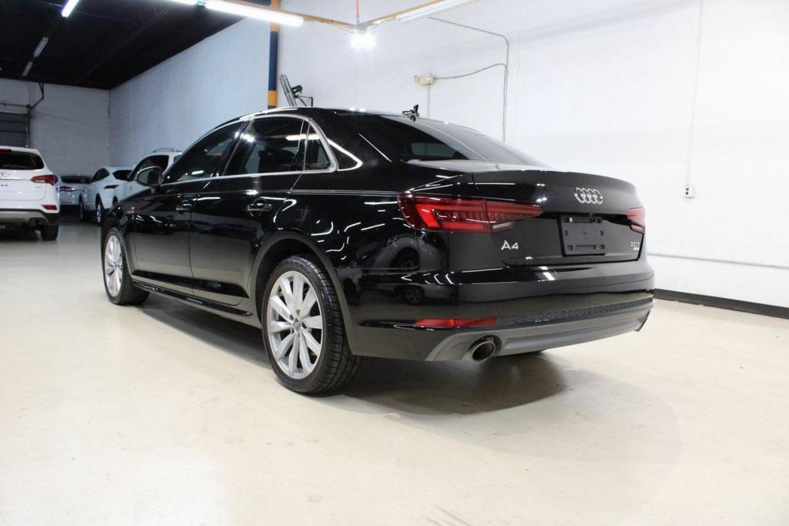 2018 Black Metallic /Black Audi A4 2.0T ultra Premium (WAUKMAF42JN) with an 2.0L I4 TFSI DOHC engine, Automatic transmission, located at 15300 Midway Rd., Addison, TX, 75001, (972) 702-0011, 32.958321, -96.838074 - Photo#3