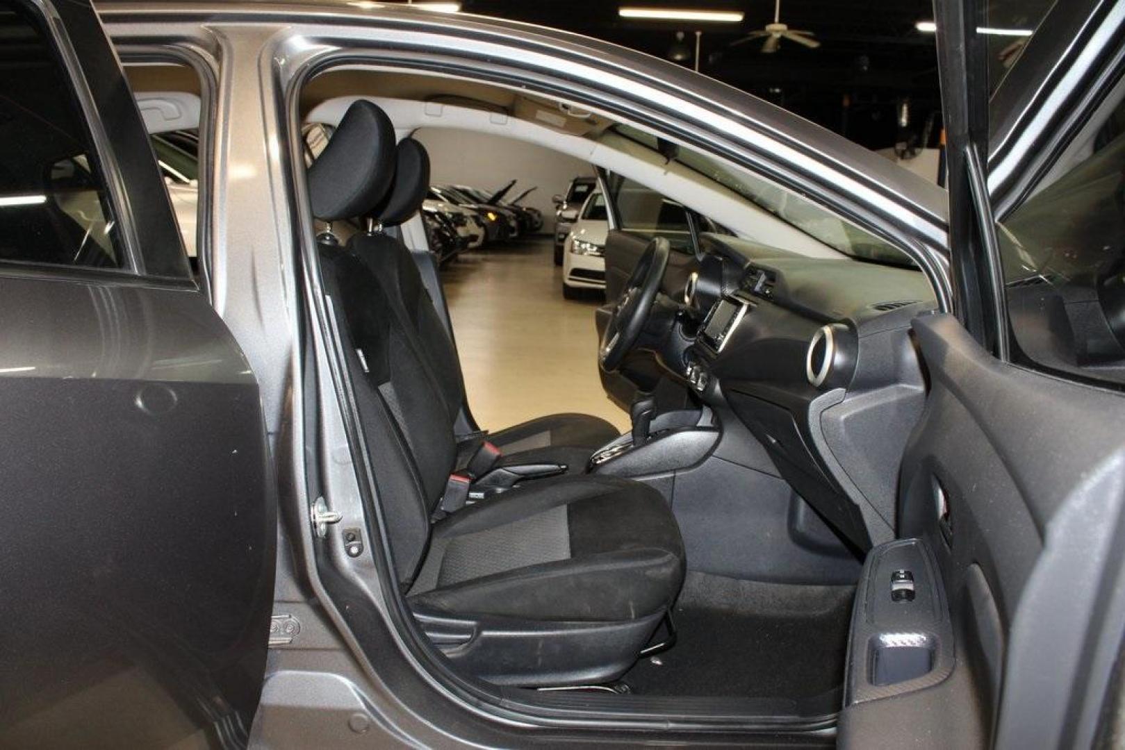 2021 Gun Metallic /Charcoal Nissan Versa 1.6 S (3N1CN8DV1ML) with an 1.6L 4-Cylinder DOHC 16V engine, CVT transmission, located at 15300 Midway Rd., Addison, TX, 75001, (972) 702-0011, 32.958321, -96.838074 - Photo#13